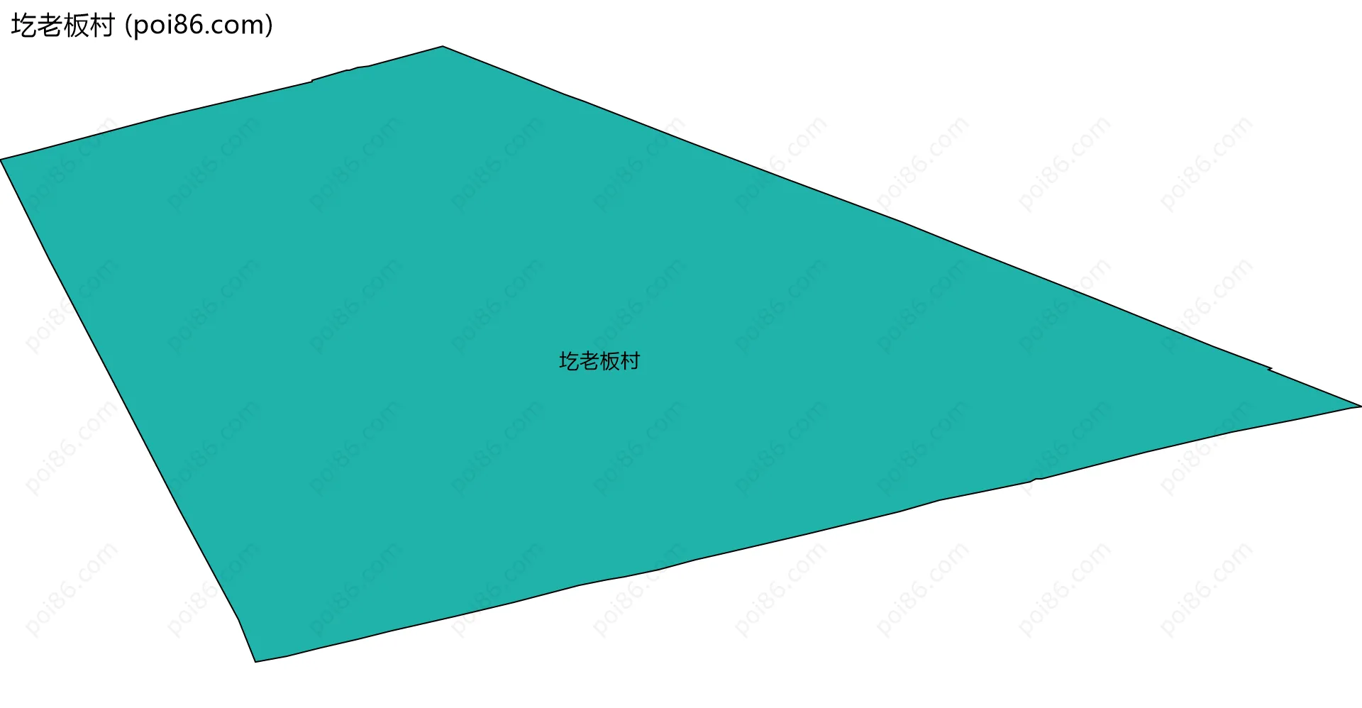 圪老板村边界地图