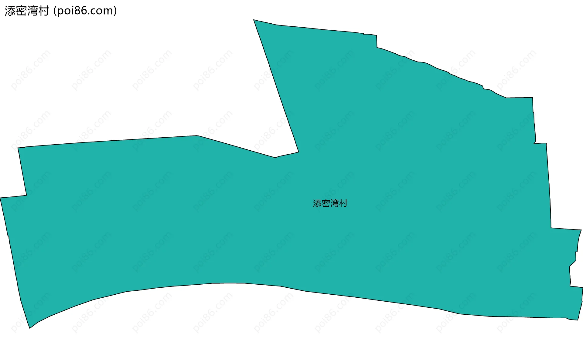 添密湾村边界地图