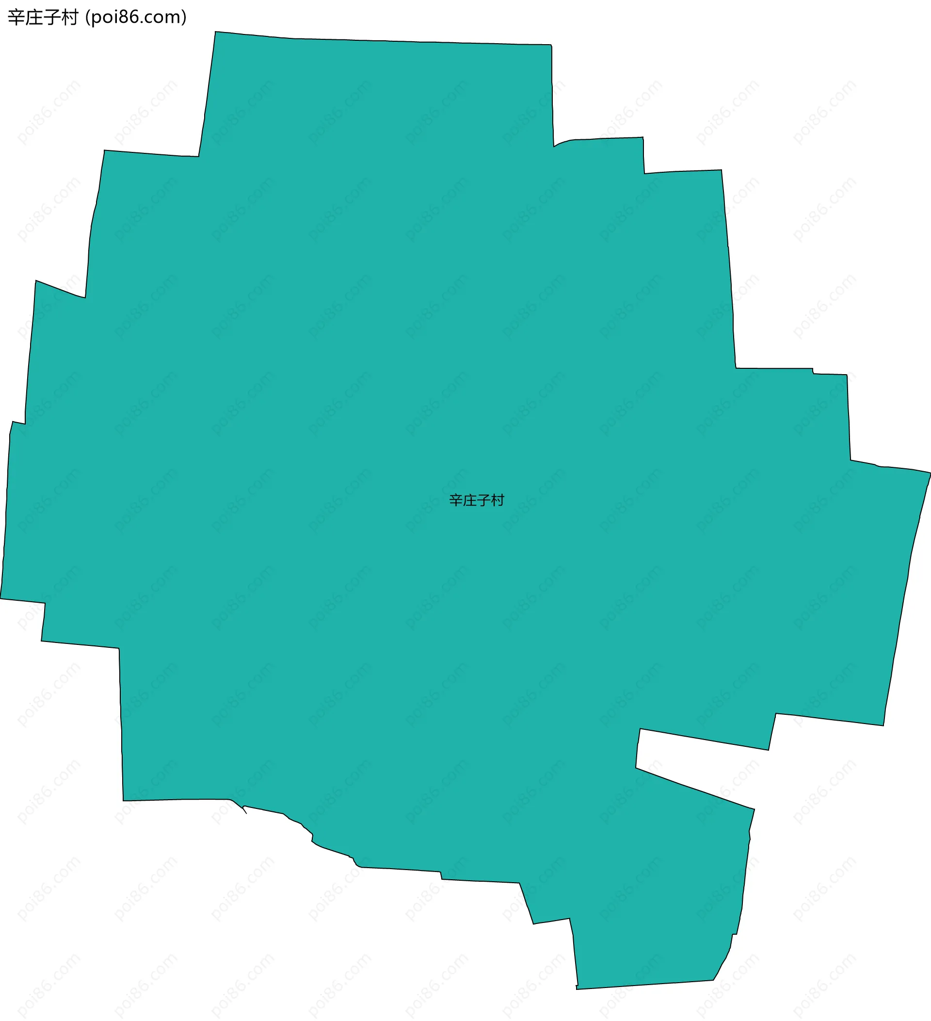 辛庄子村边界地图