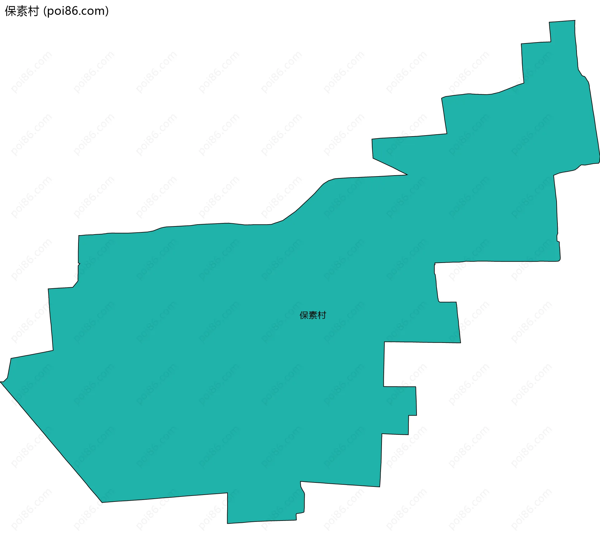 保素村边界地图