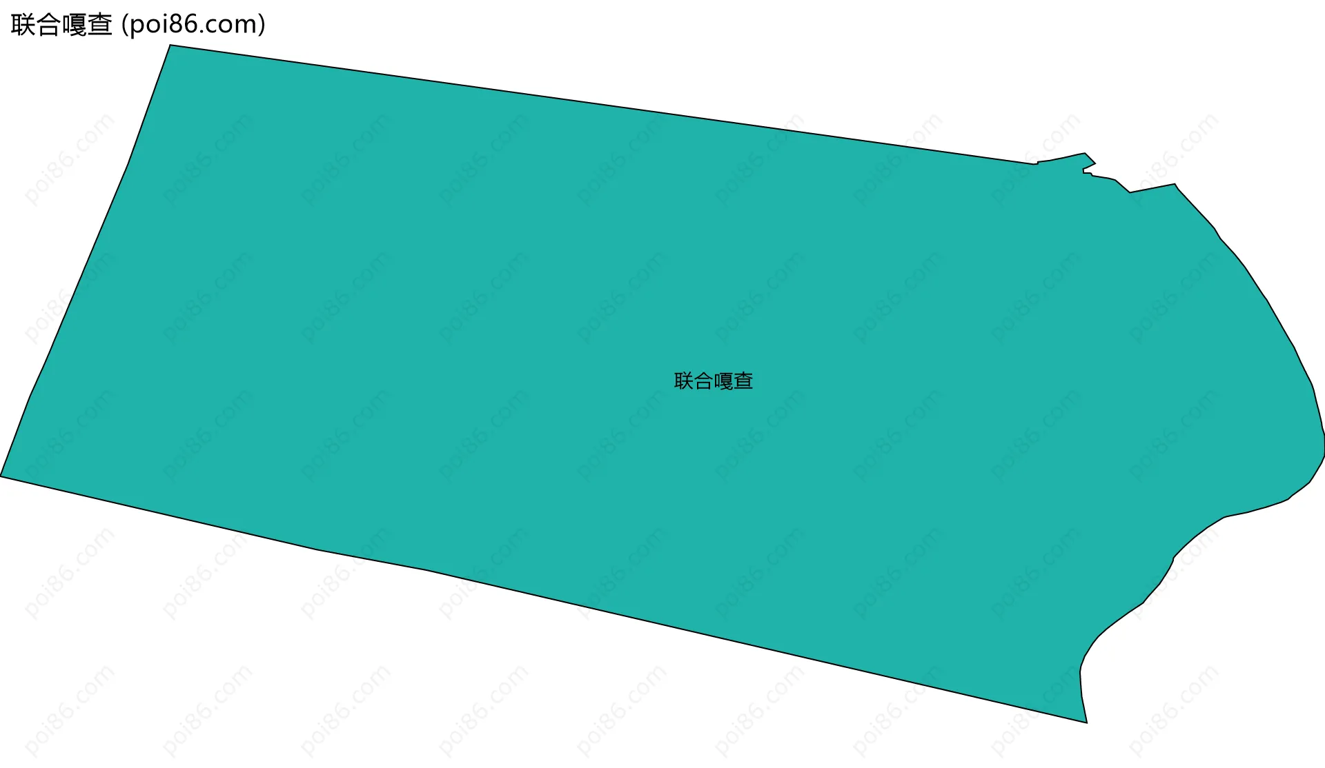 联合嘎查边界地图