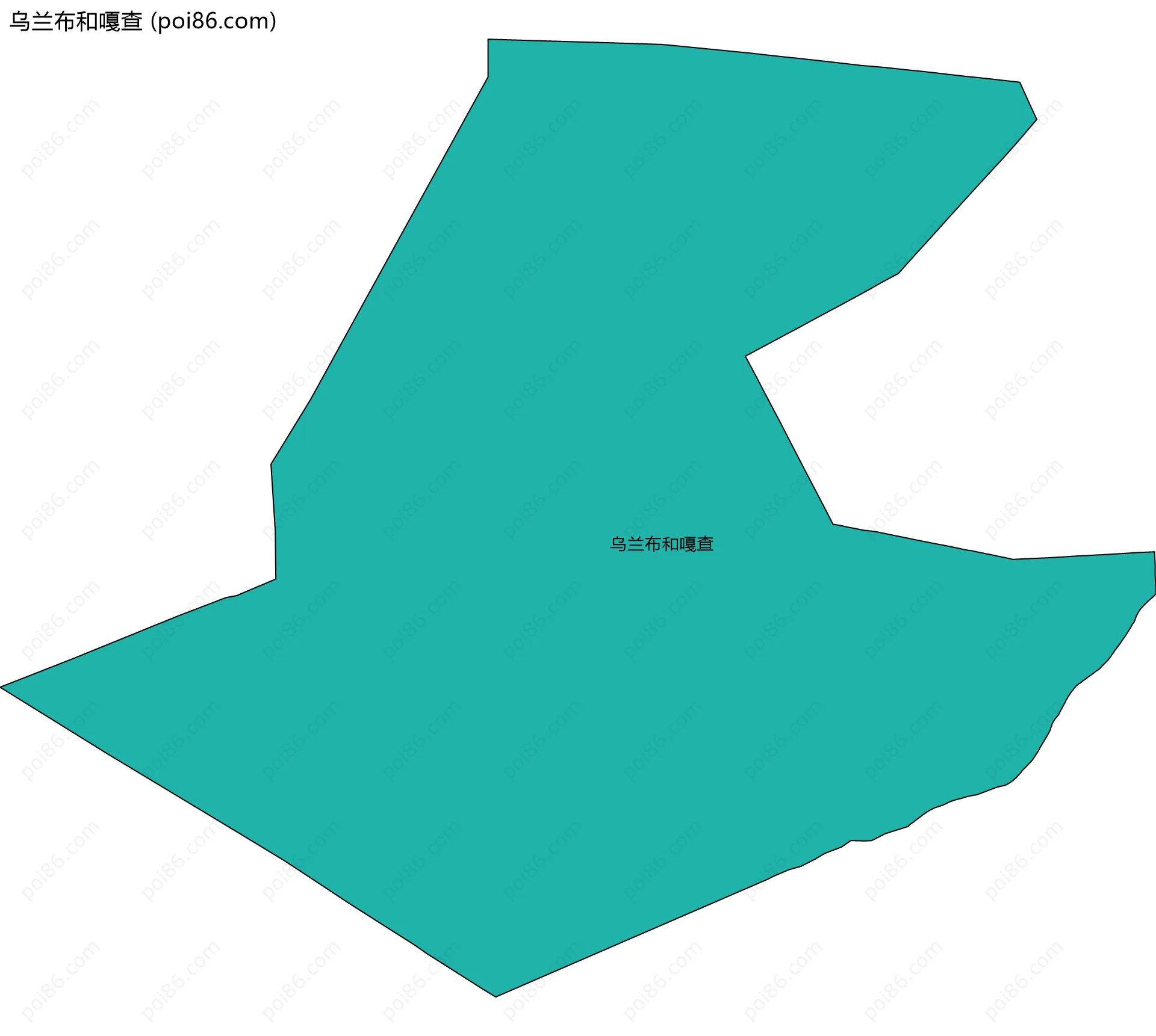 乌兰布和嘎查边界地图