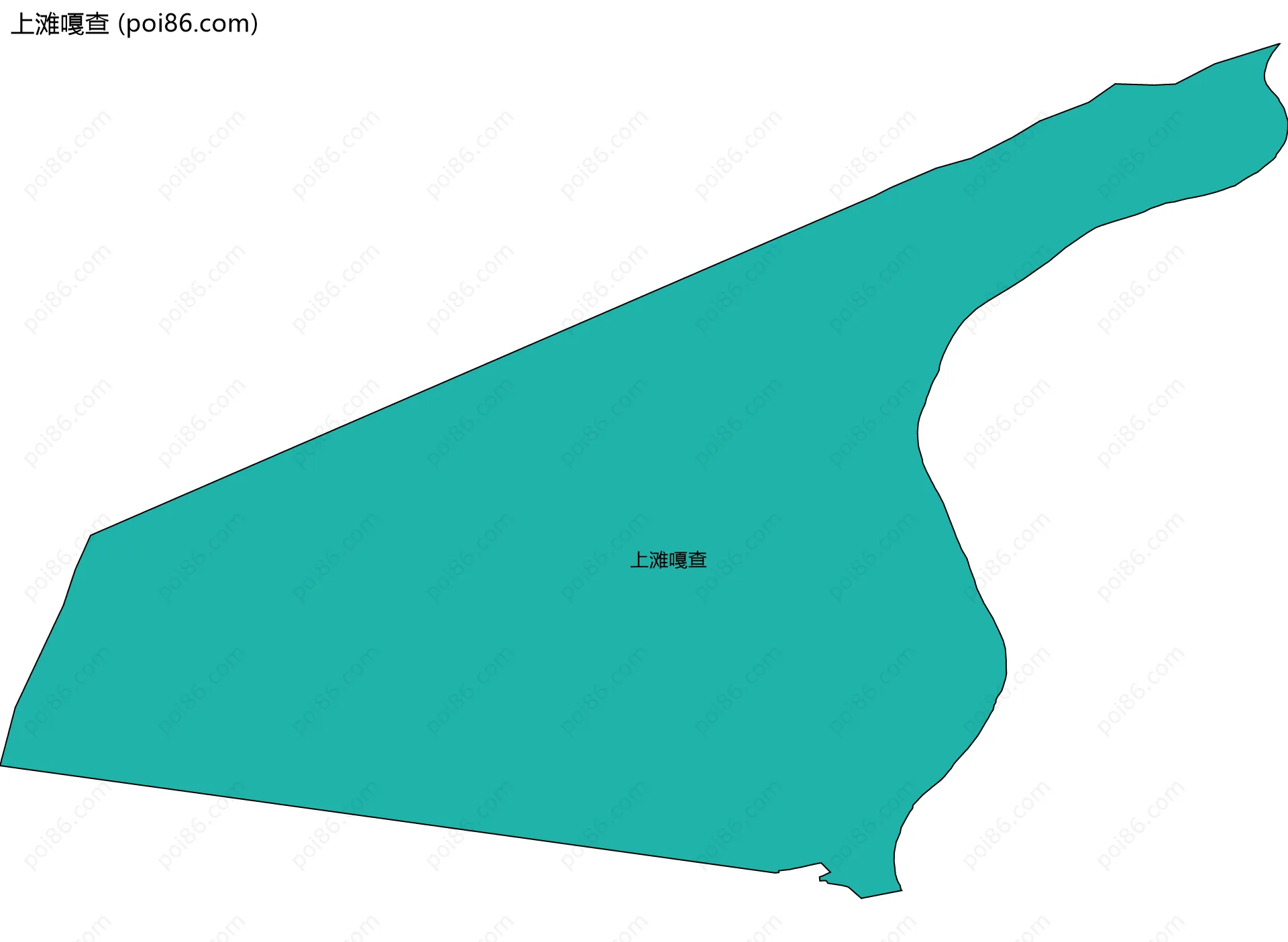 上滩嘎查边界地图