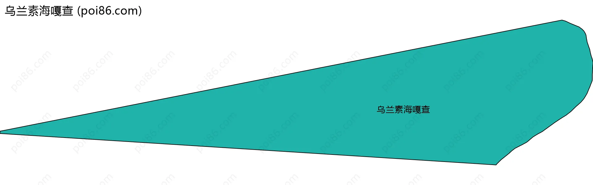 乌兰素海嘎查边界地图
