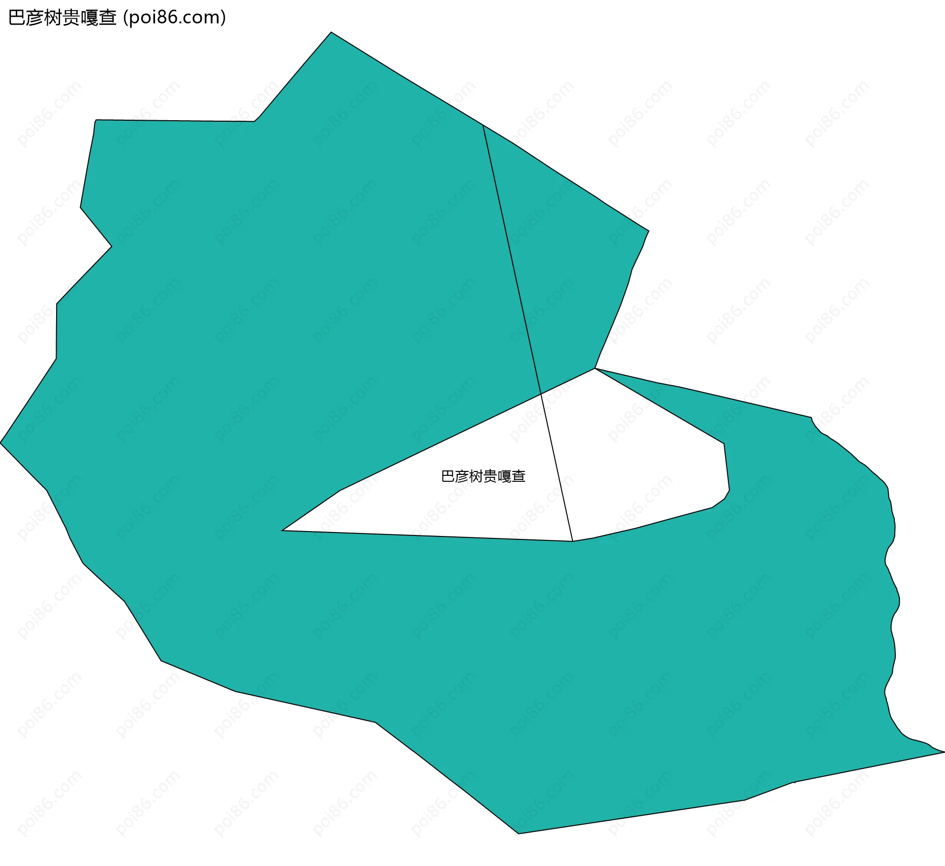 巴彦树贵嘎查边界地图