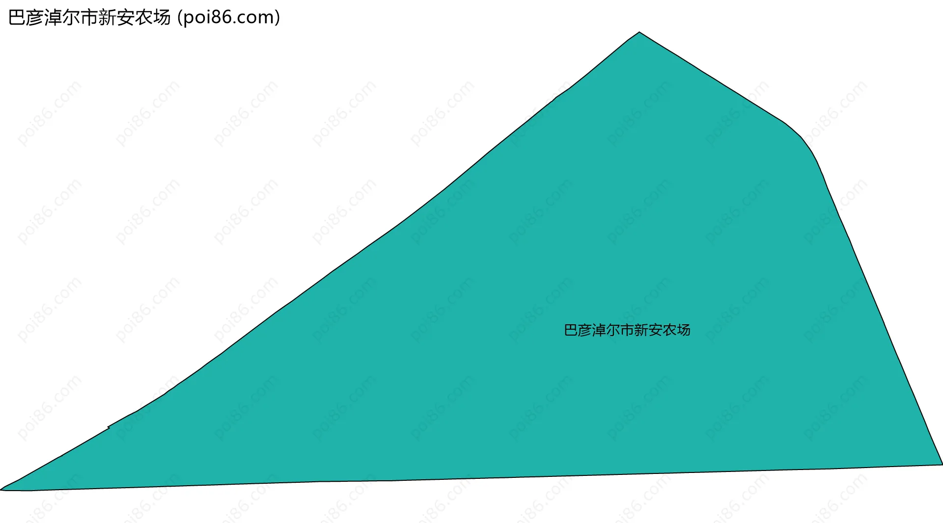巴彦淖尔市新安农场边界地图