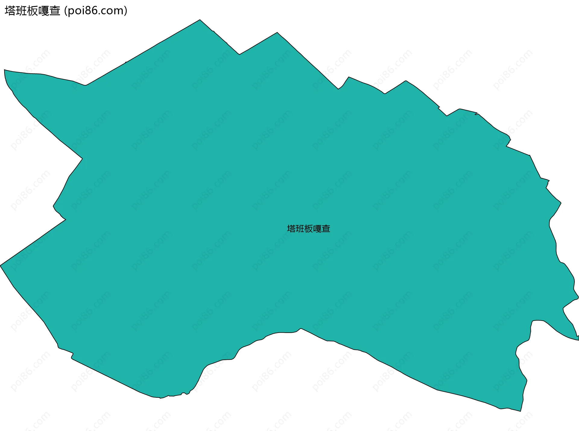 塔班板嘎查边界地图