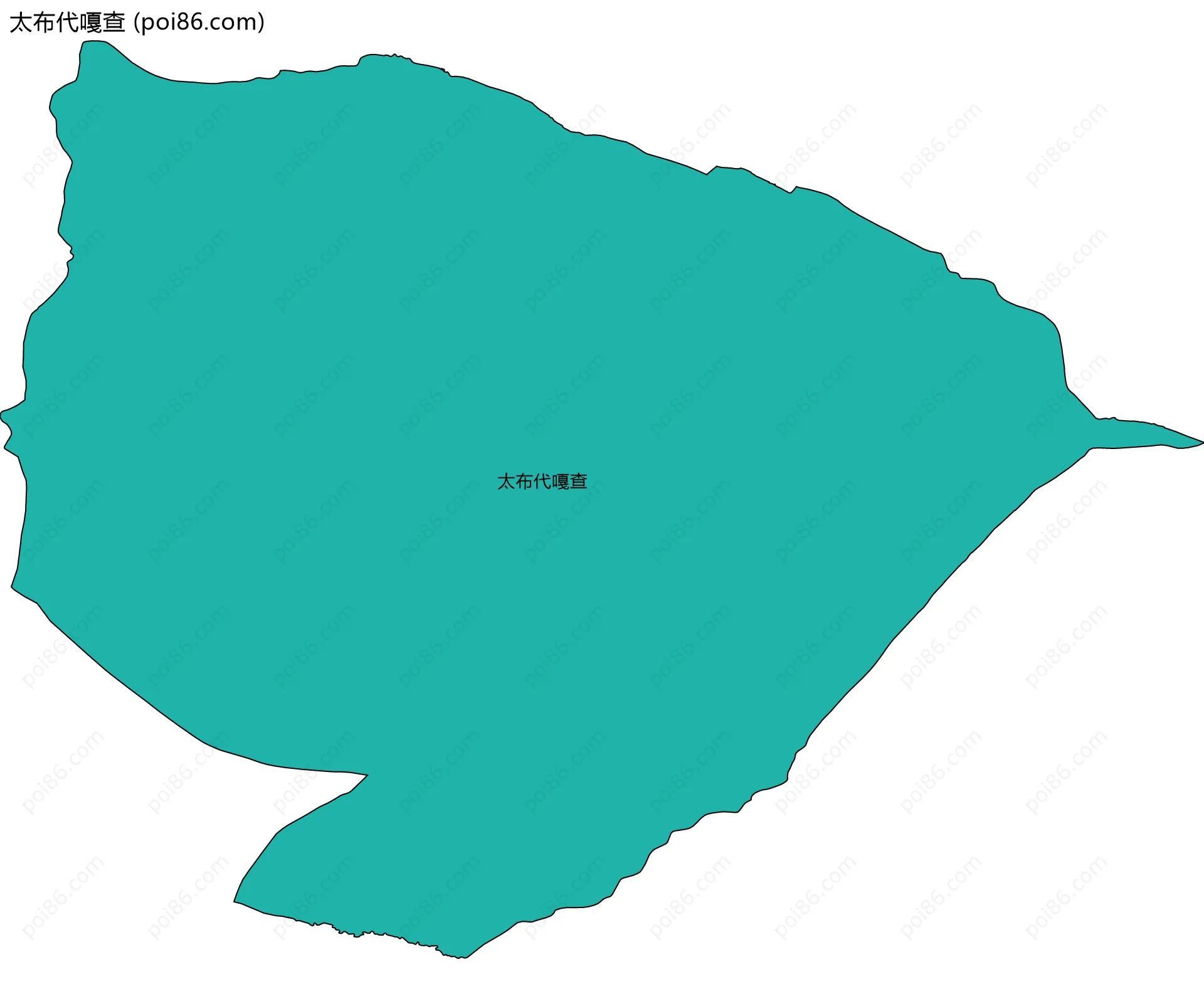 太布代嘎查边界地图
