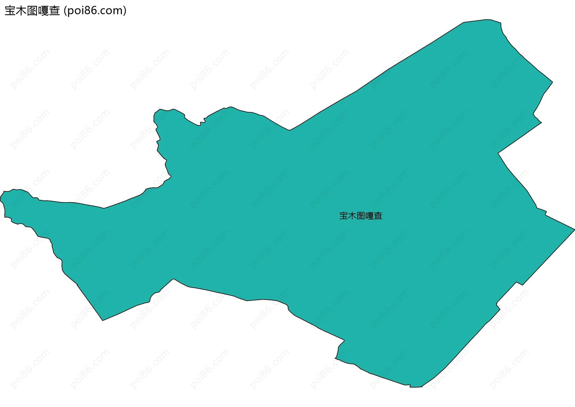 宝木图嘎查边界地图