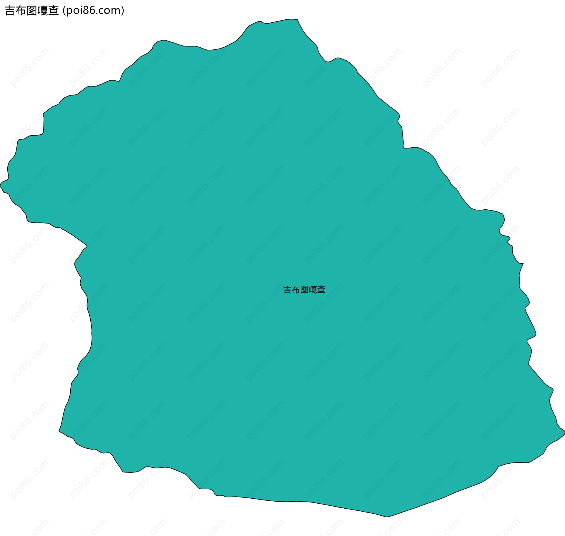 吉布图嘎查边界地图