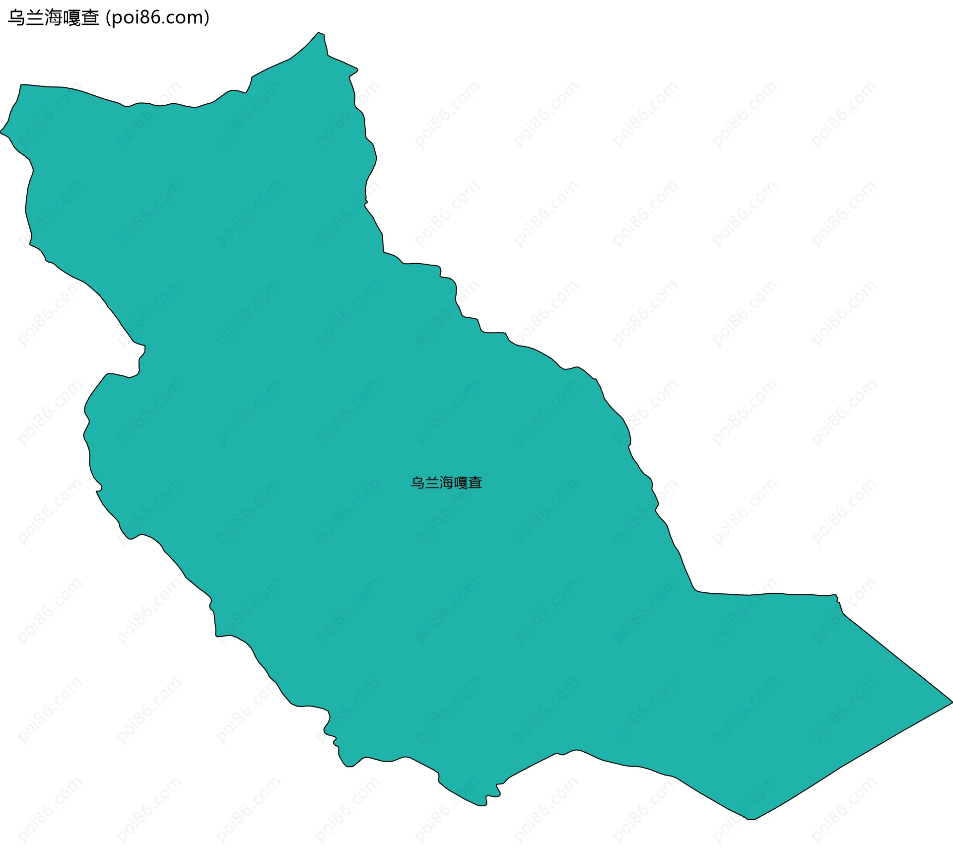 乌兰海嘎查边界地图