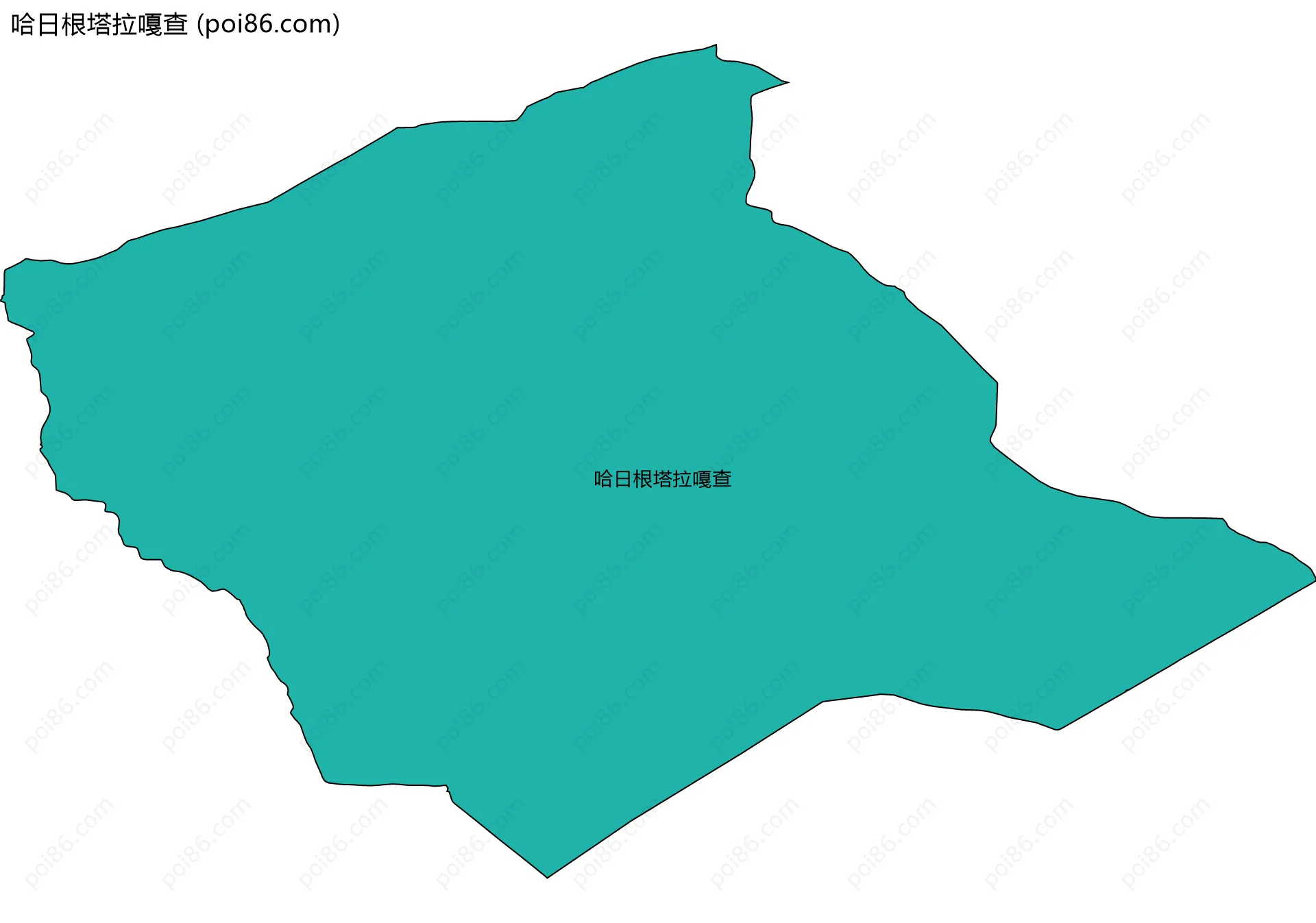 哈日根塔拉嘎查边界地图