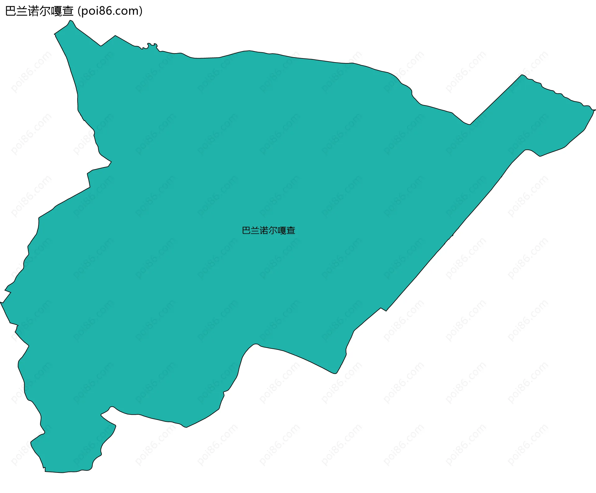 巴兰诺尔嘎查边界地图
