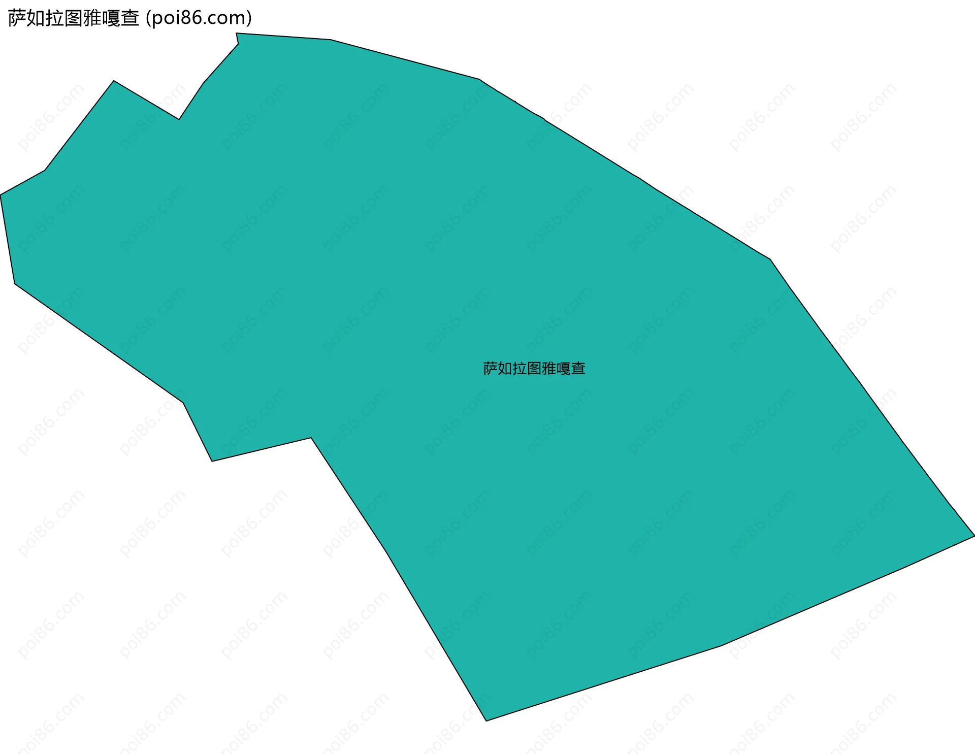 萨如拉图雅嘎查边界地图