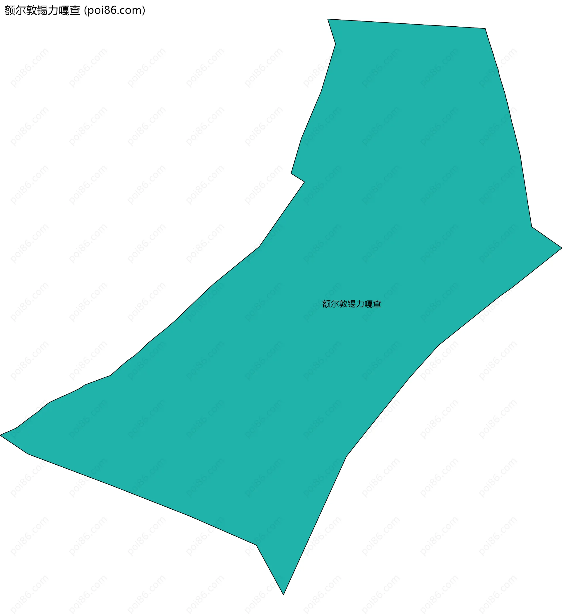 额尔敦锡力嘎查边界地图