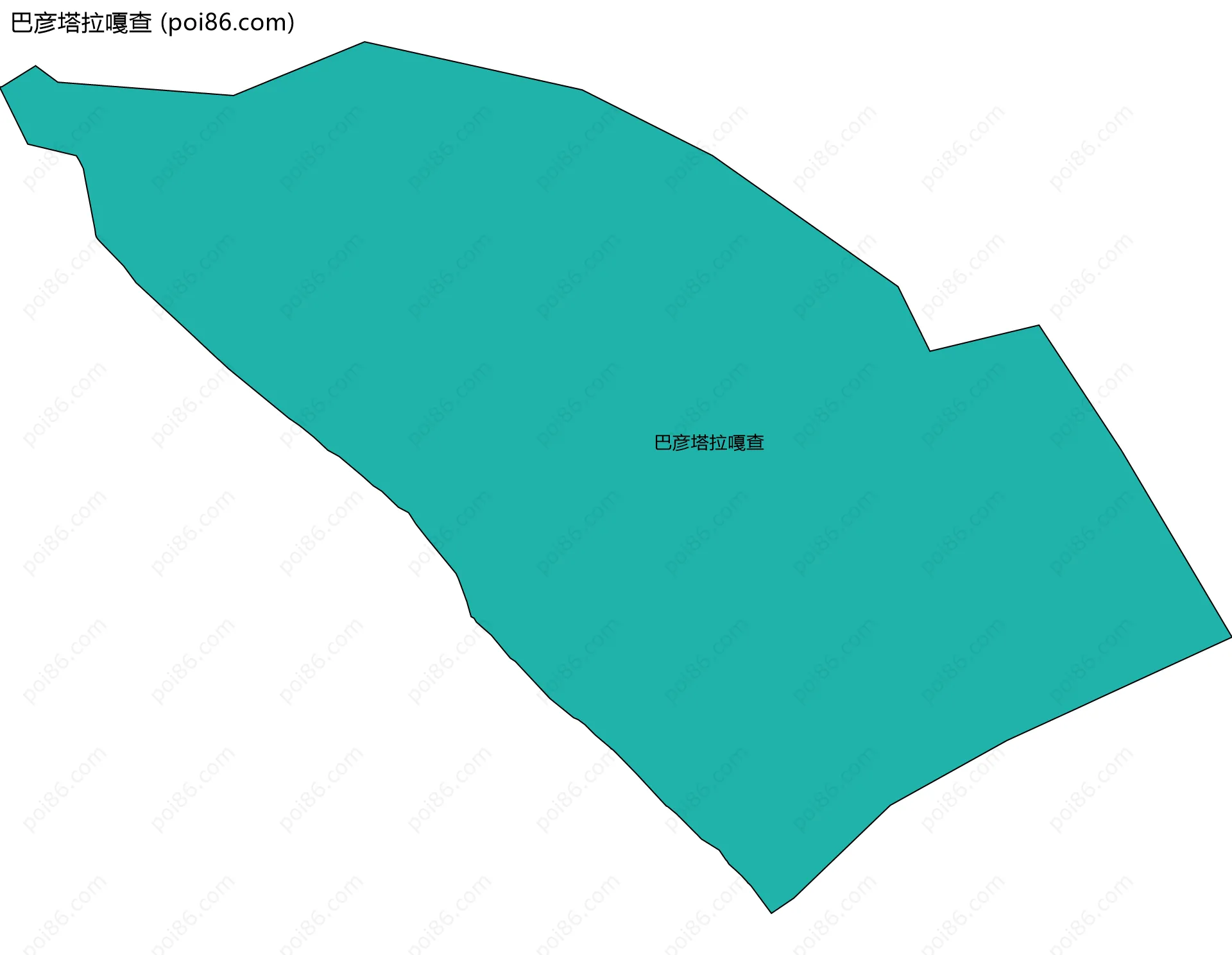 巴彦塔拉嘎查边界地图