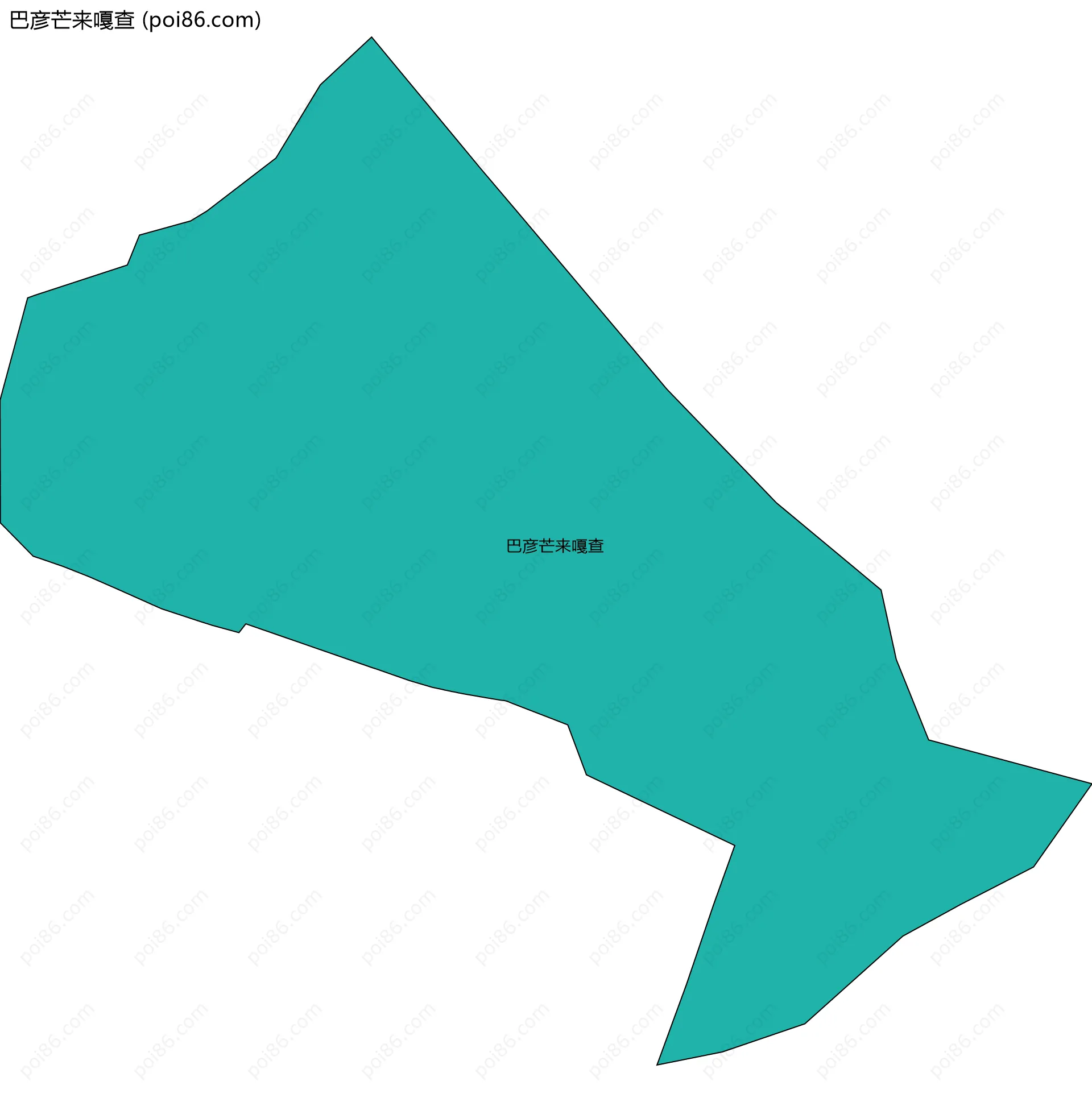 巴彦芒来嘎查边界地图