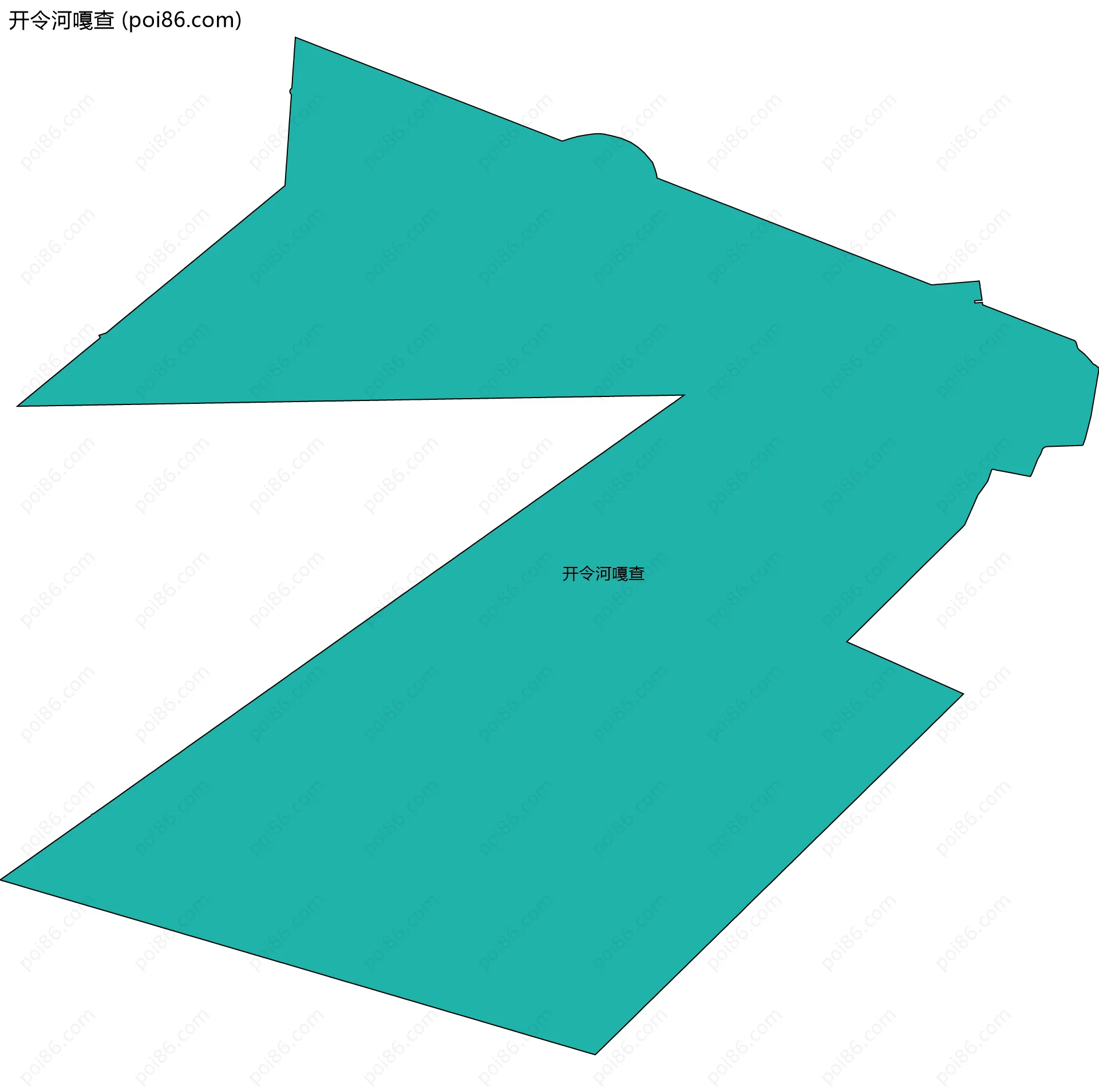 开令河嘎查边界地图