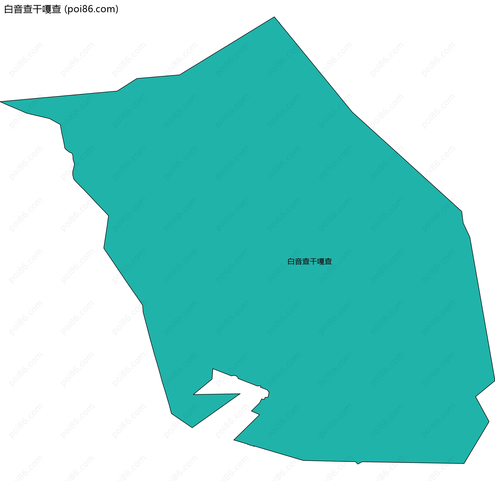 白音查干嘎查边界地图