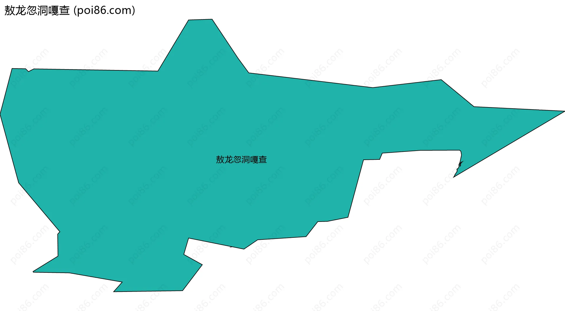敖龙忽洞嘎查边界地图
