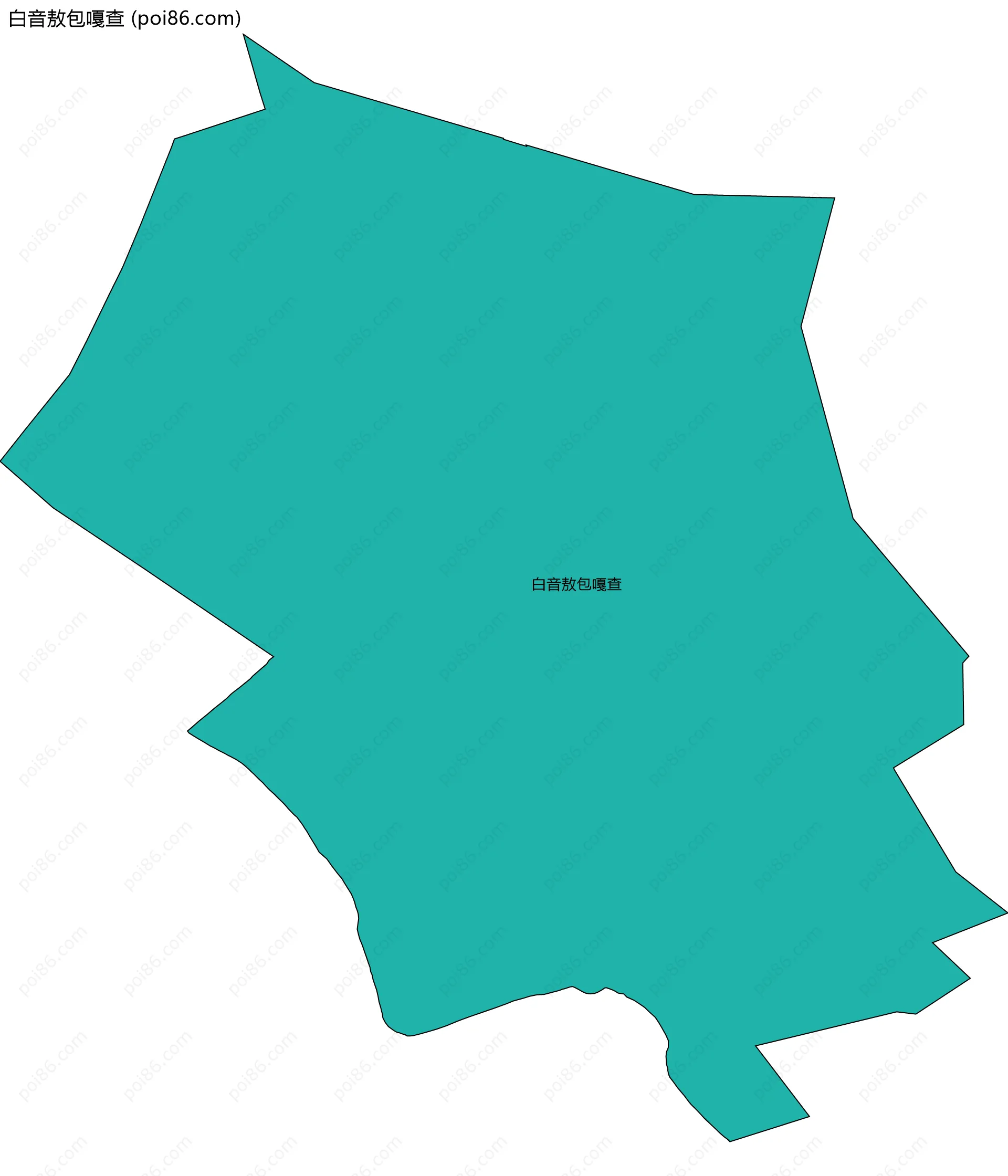 白音敖包嘎查边界地图