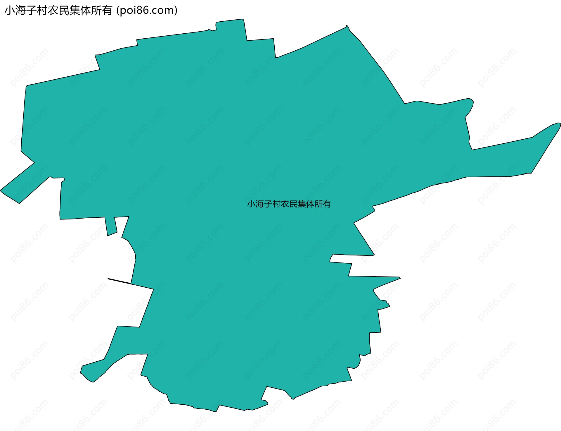小海子村农民集体所有边界地图