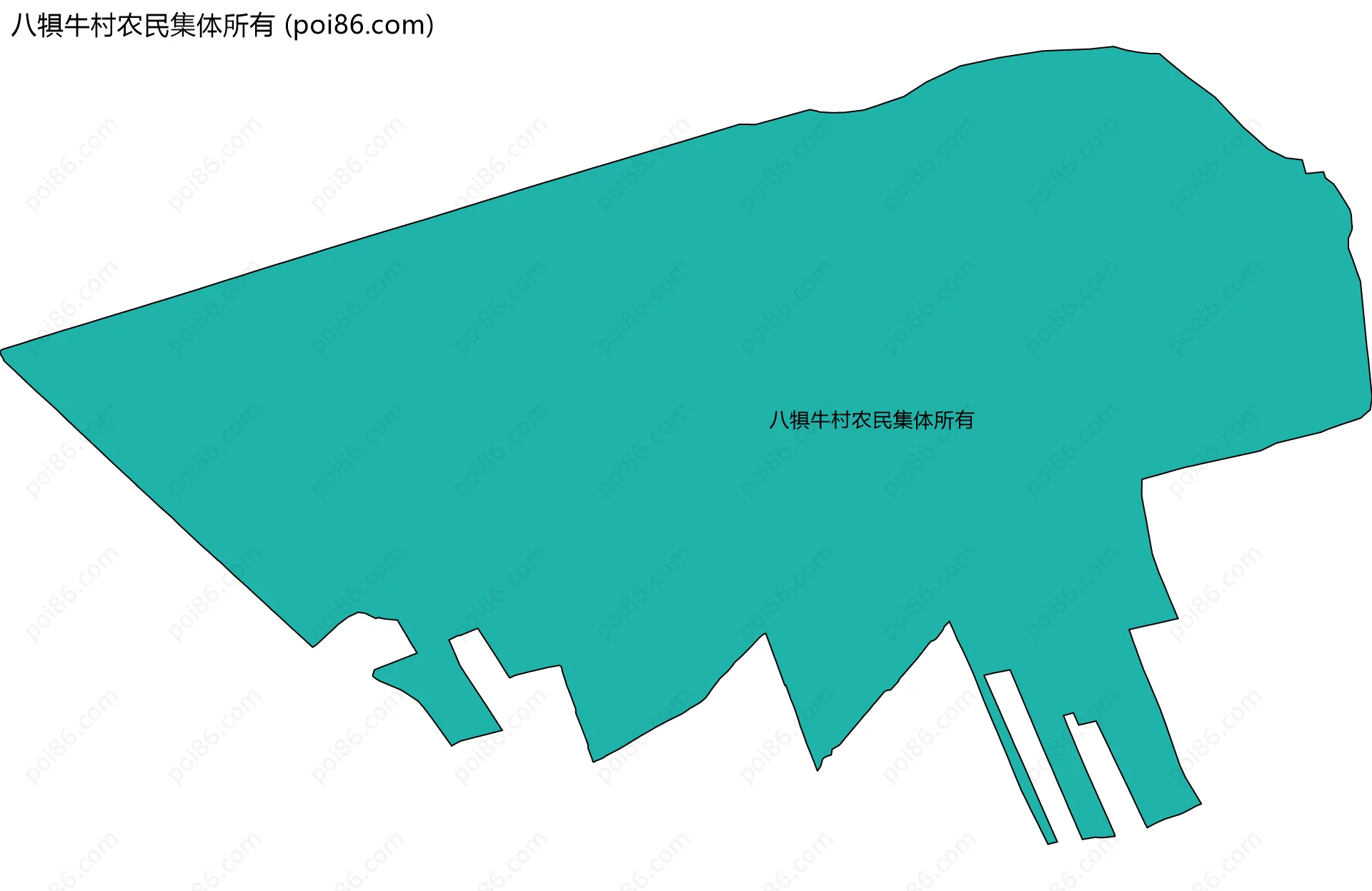 八犋牛村农民集体所有边界地图