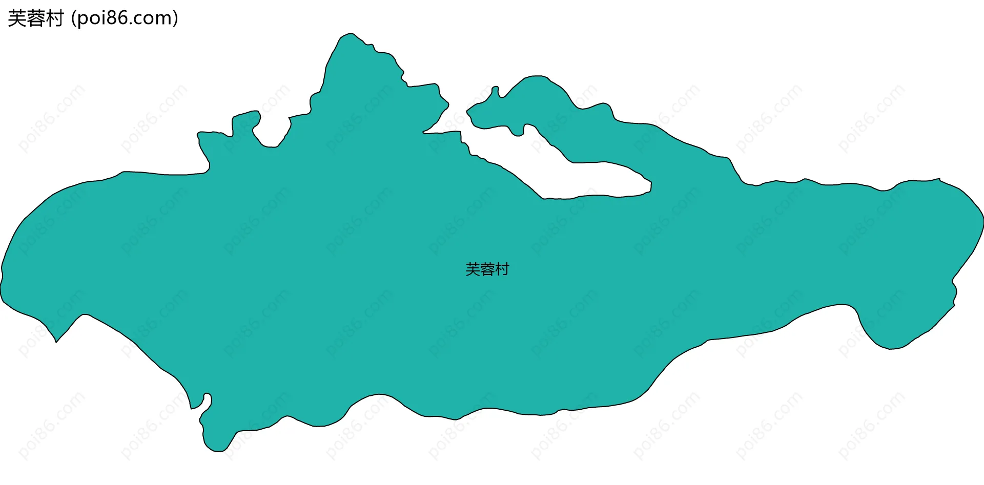 芙蓉村边界地图