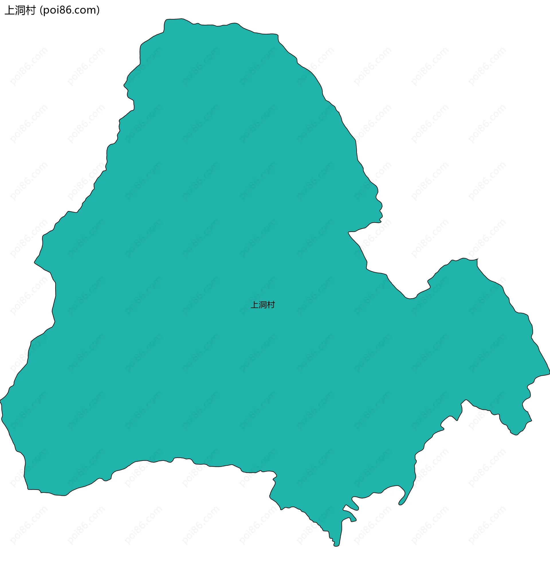 上洞村边界地图