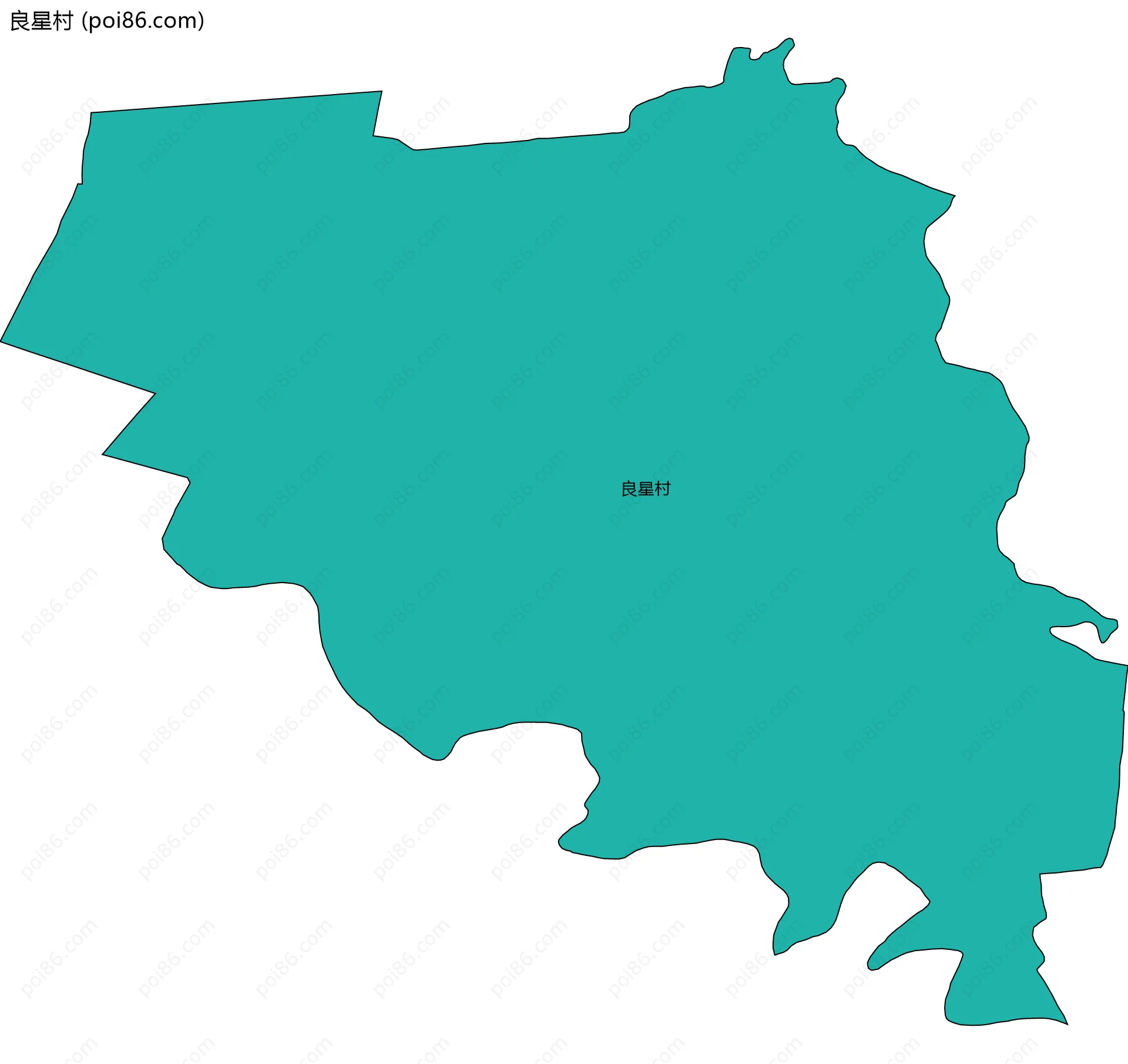 良星村边界地图