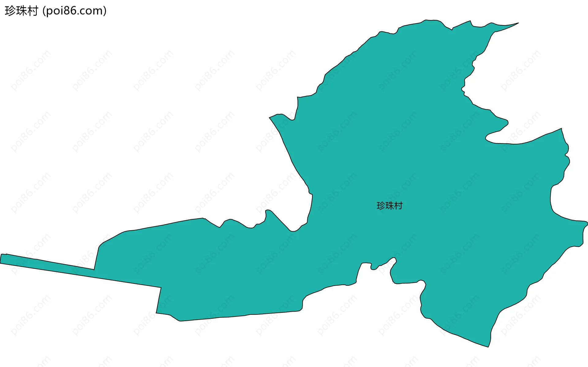 珍珠村边界地图