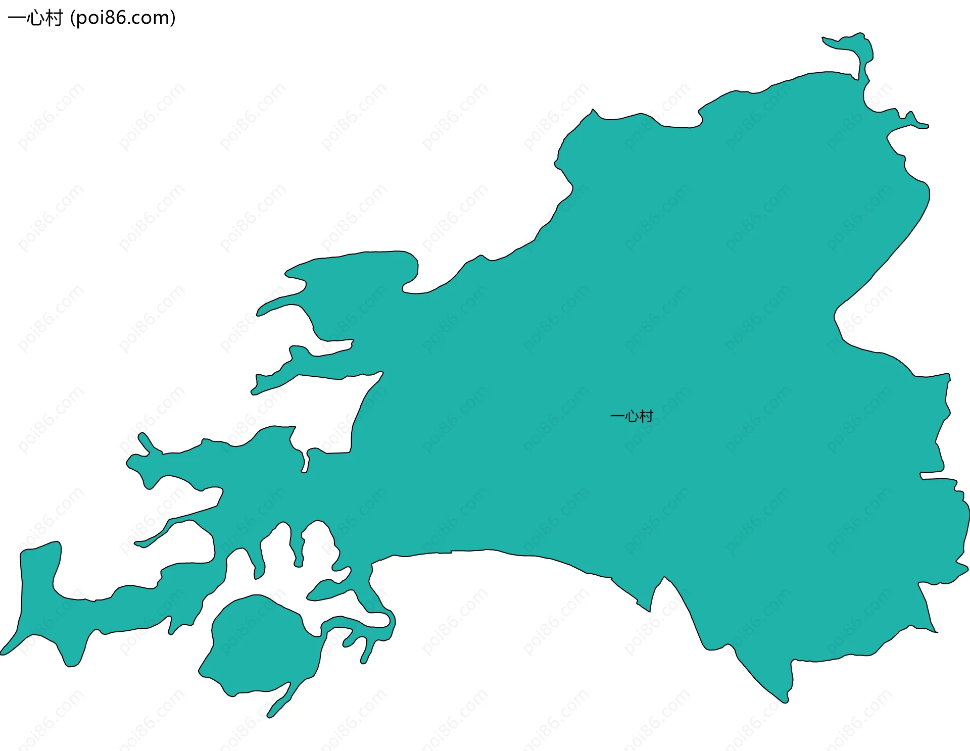 一心村边界地图