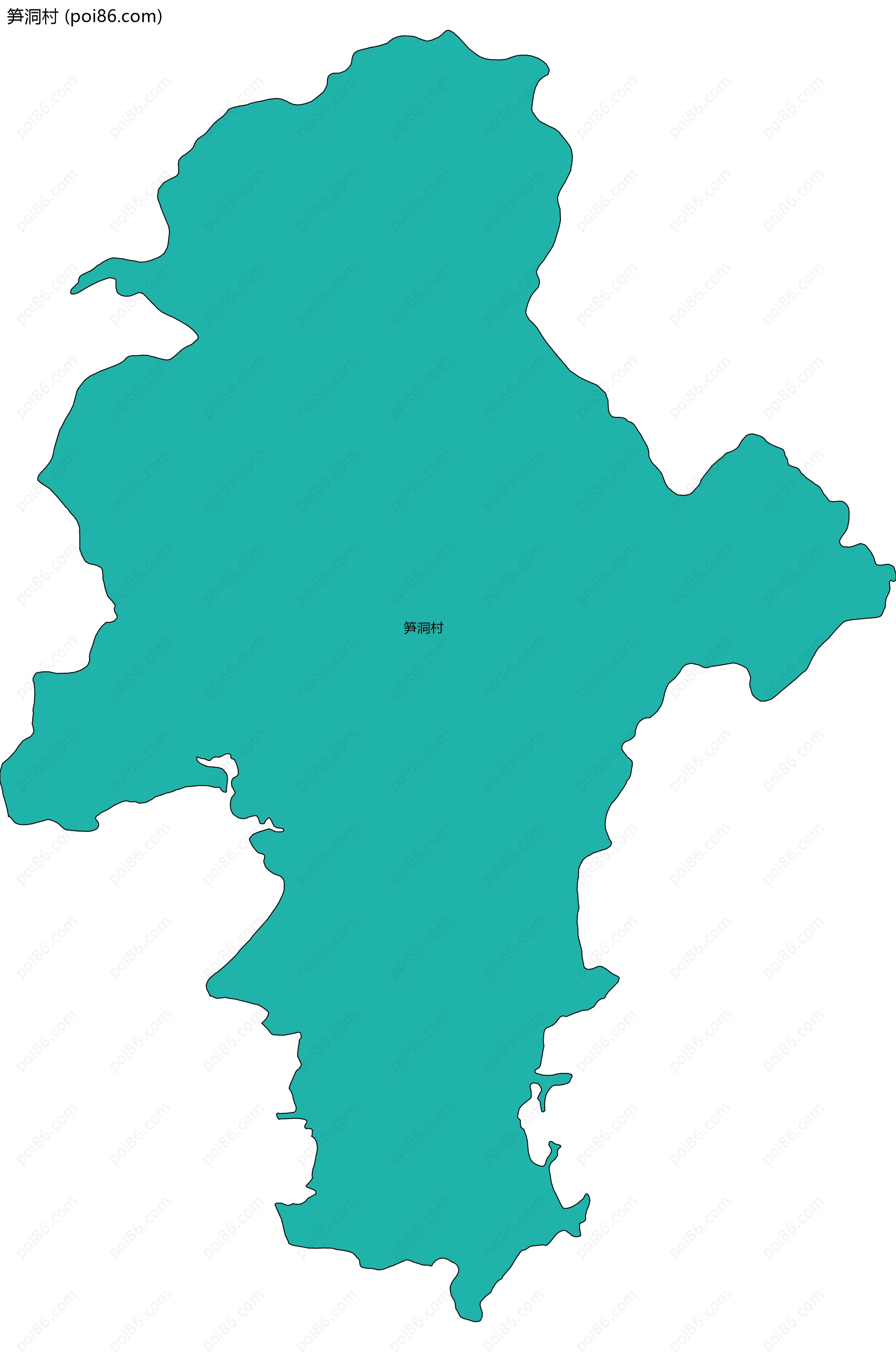 笋洞村边界地图