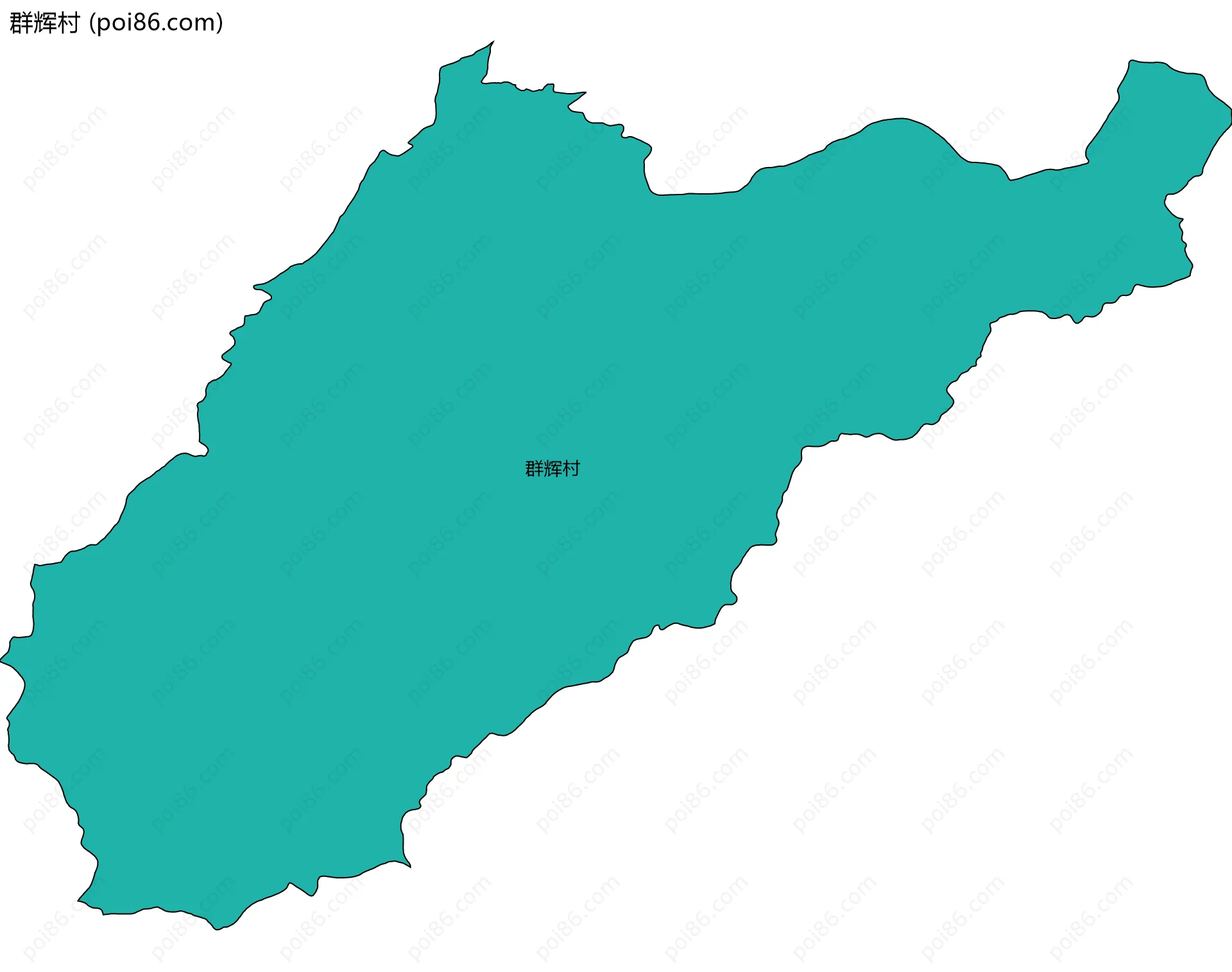群辉村边界地图
