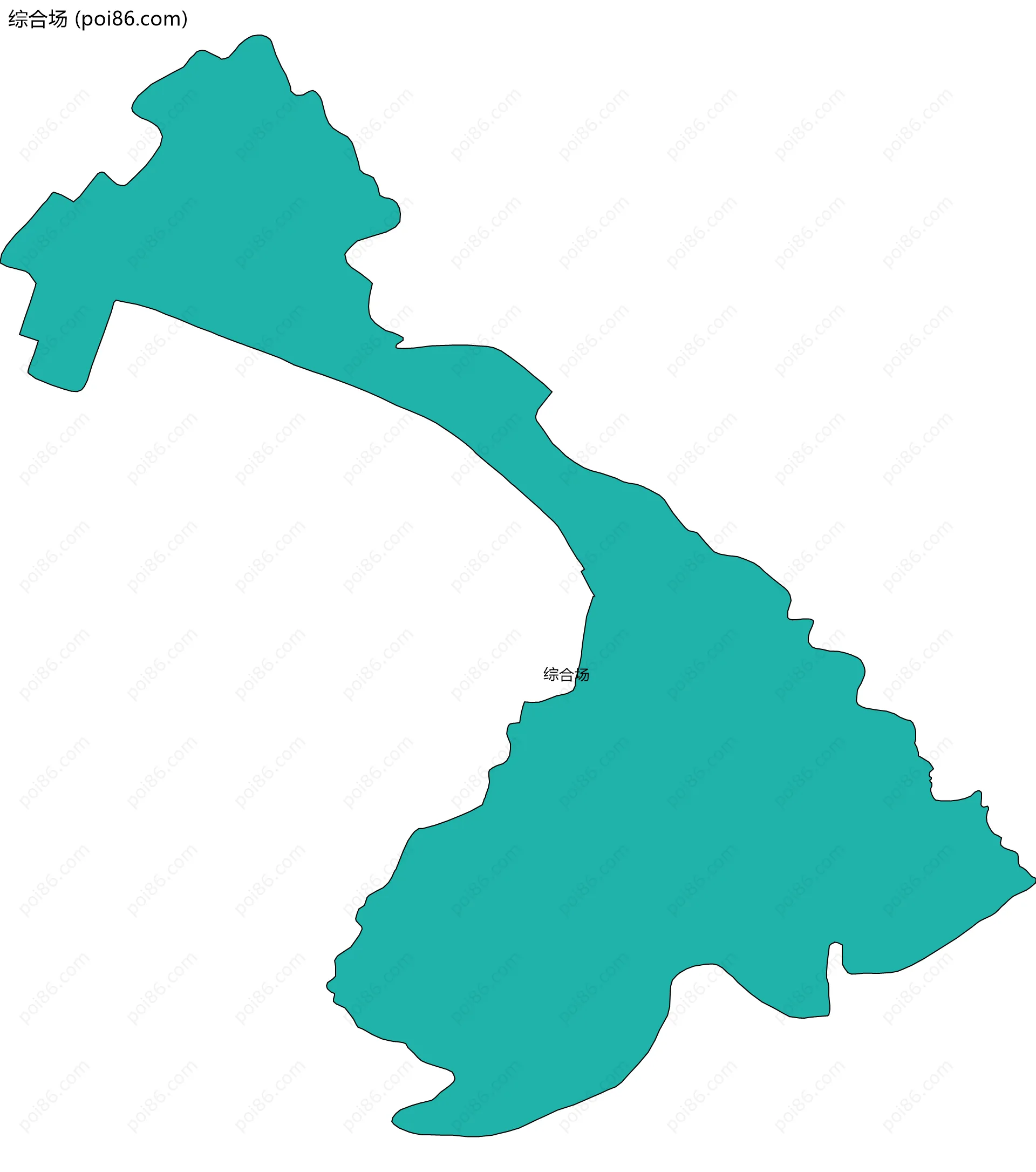 综合场边界地图