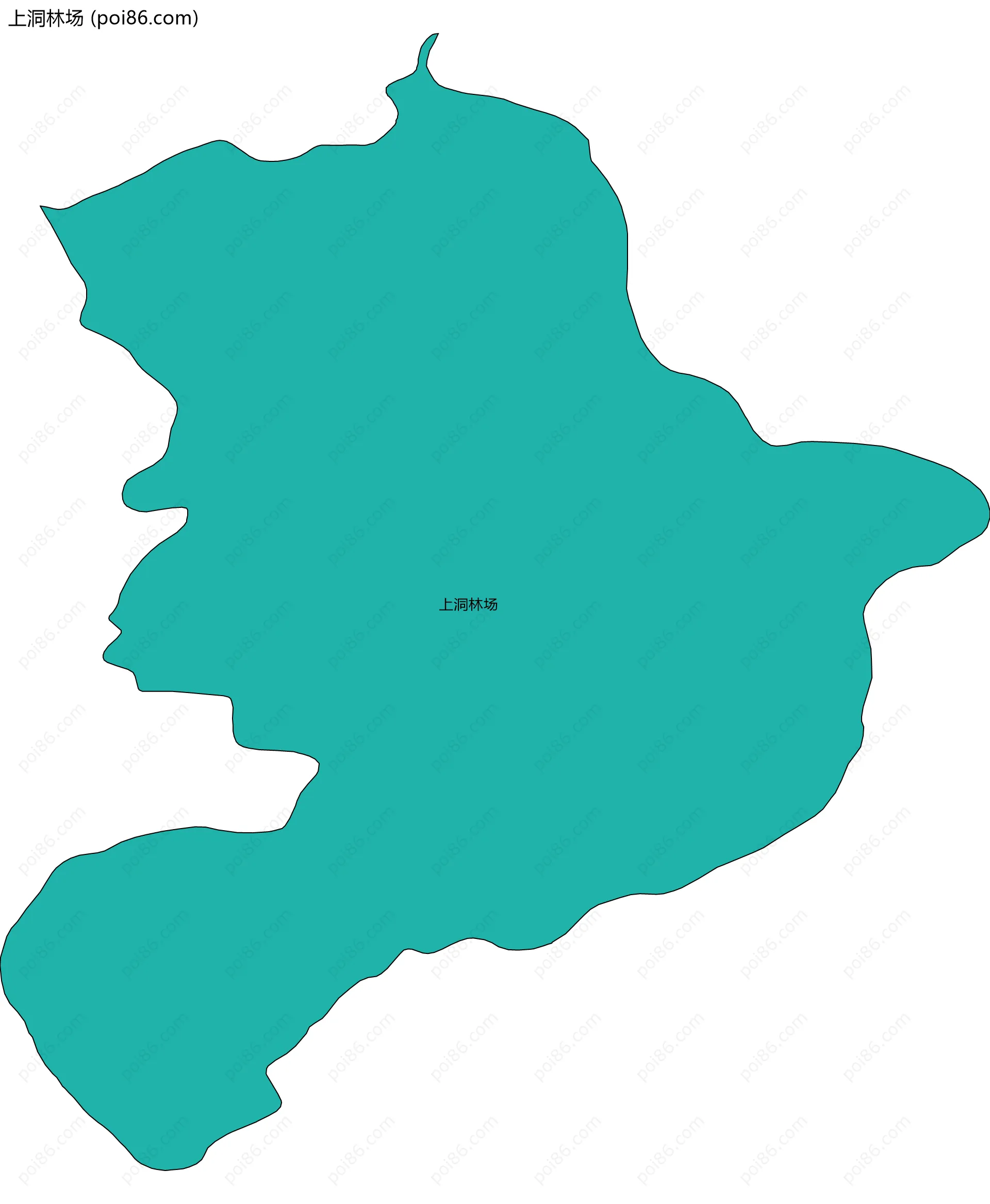 上洞林场边界地图