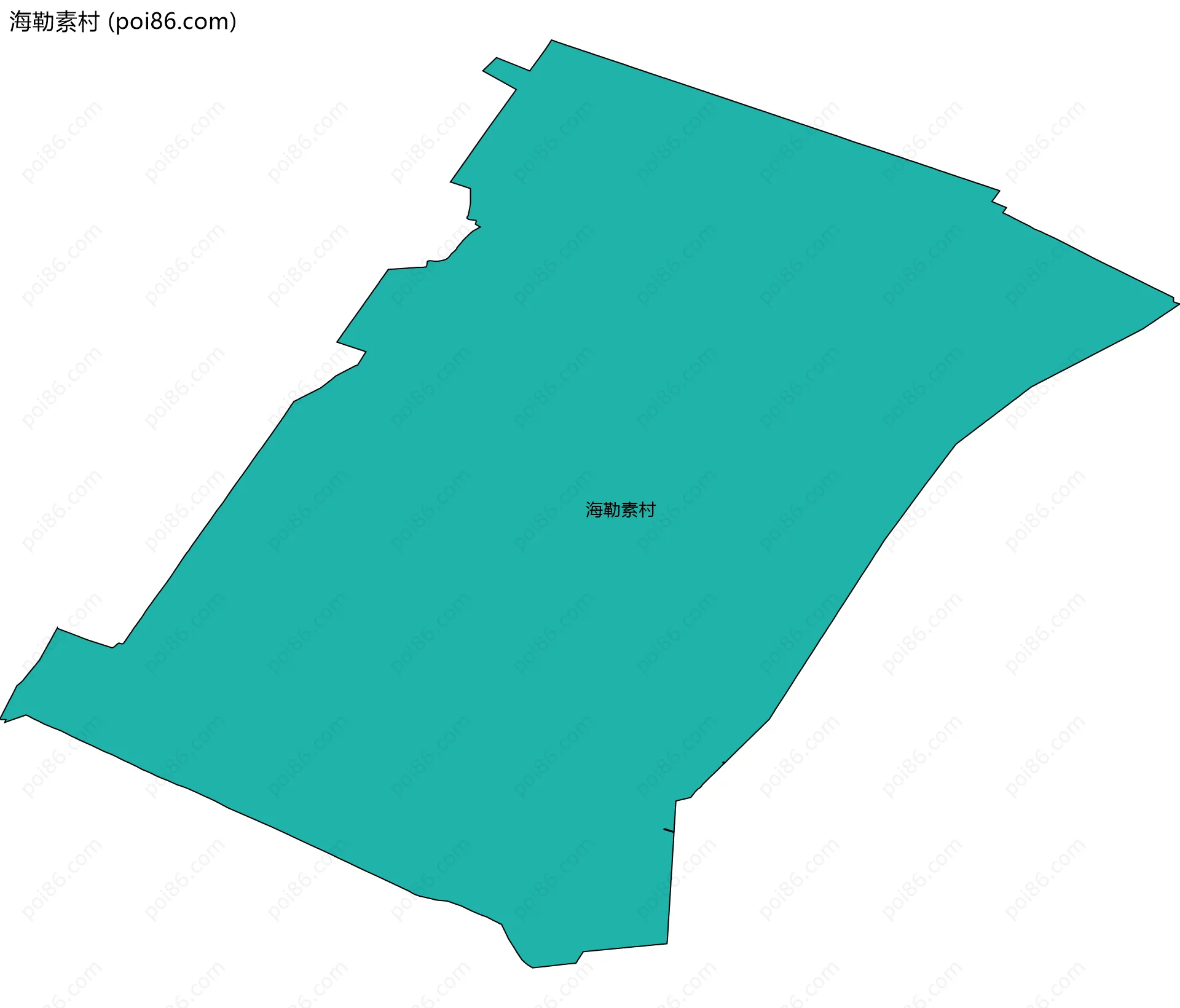 海勒素村边界地图