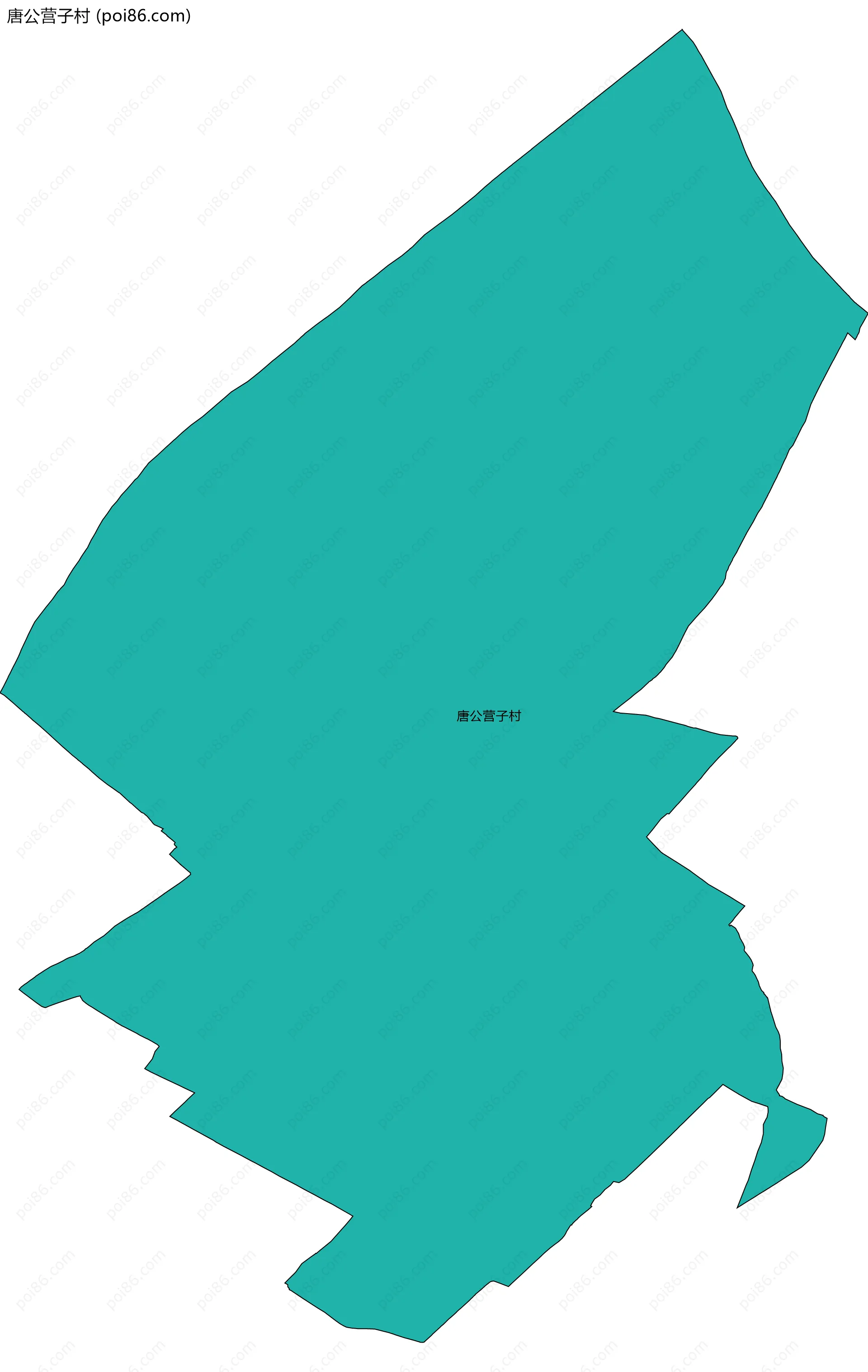 唐公营子村边界地图