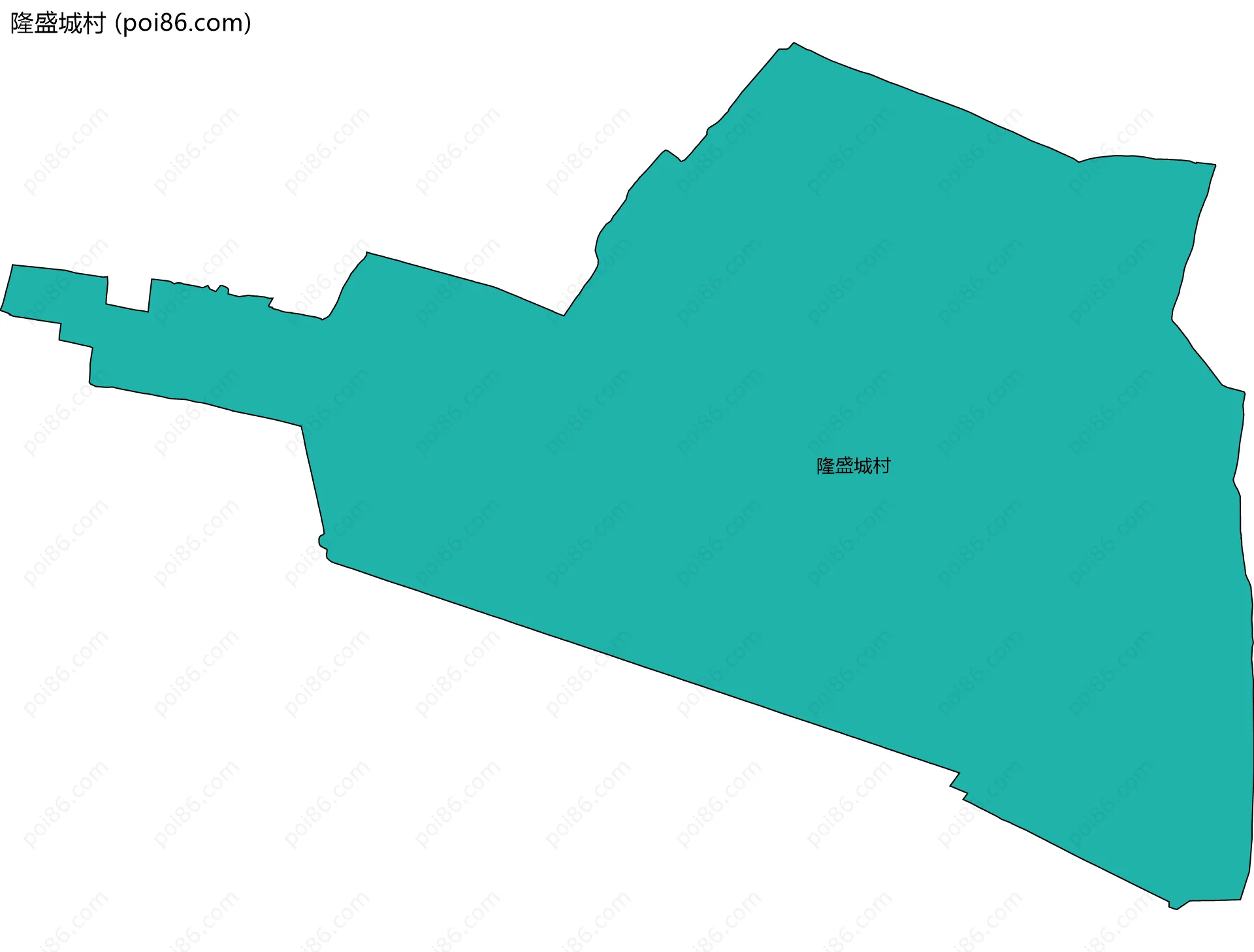 隆盛城村边界地图