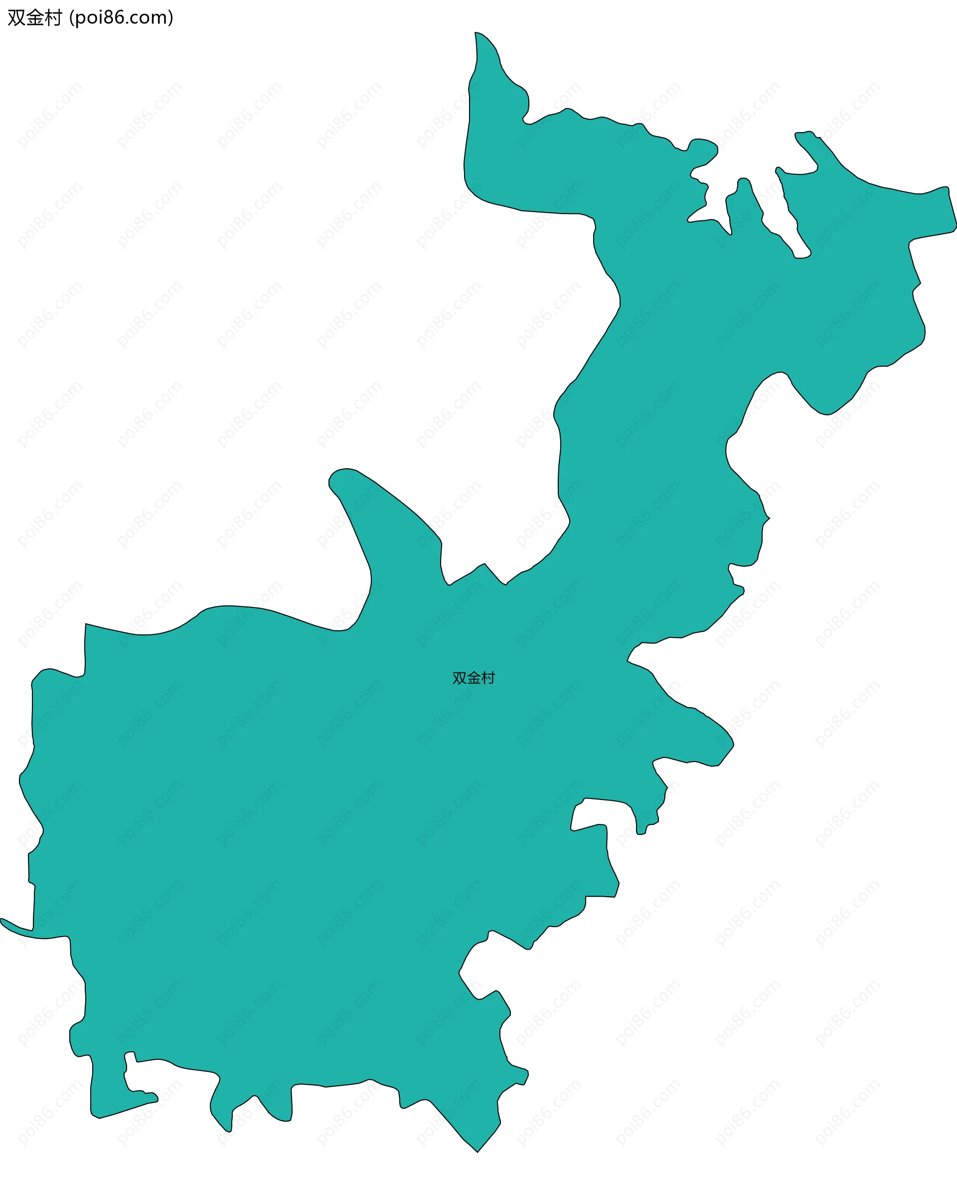 双金村边界地图