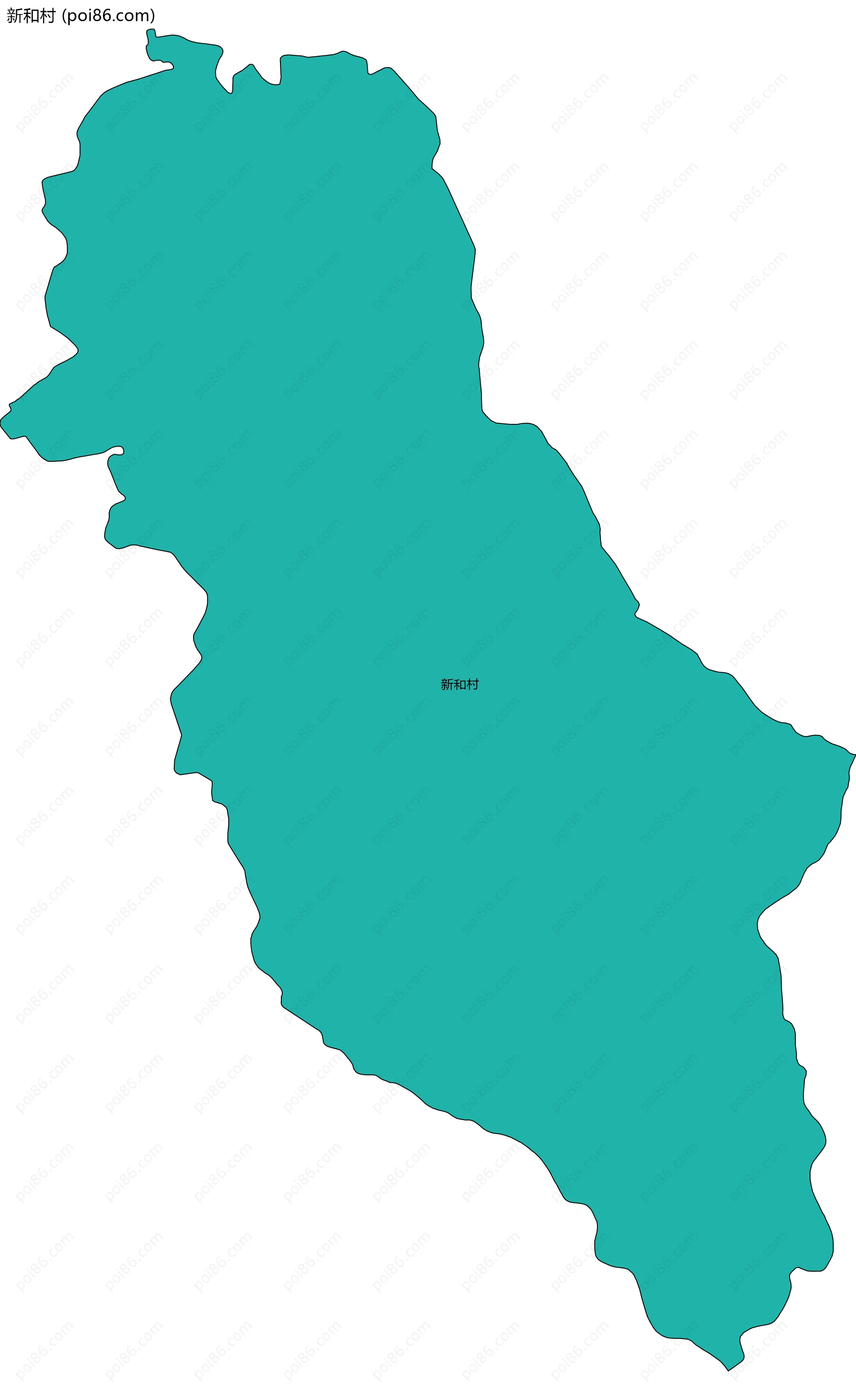 新和村边界地图