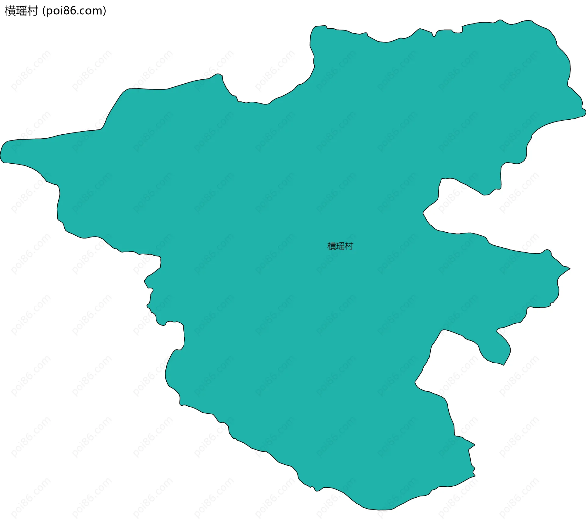 横瑶村边界地图