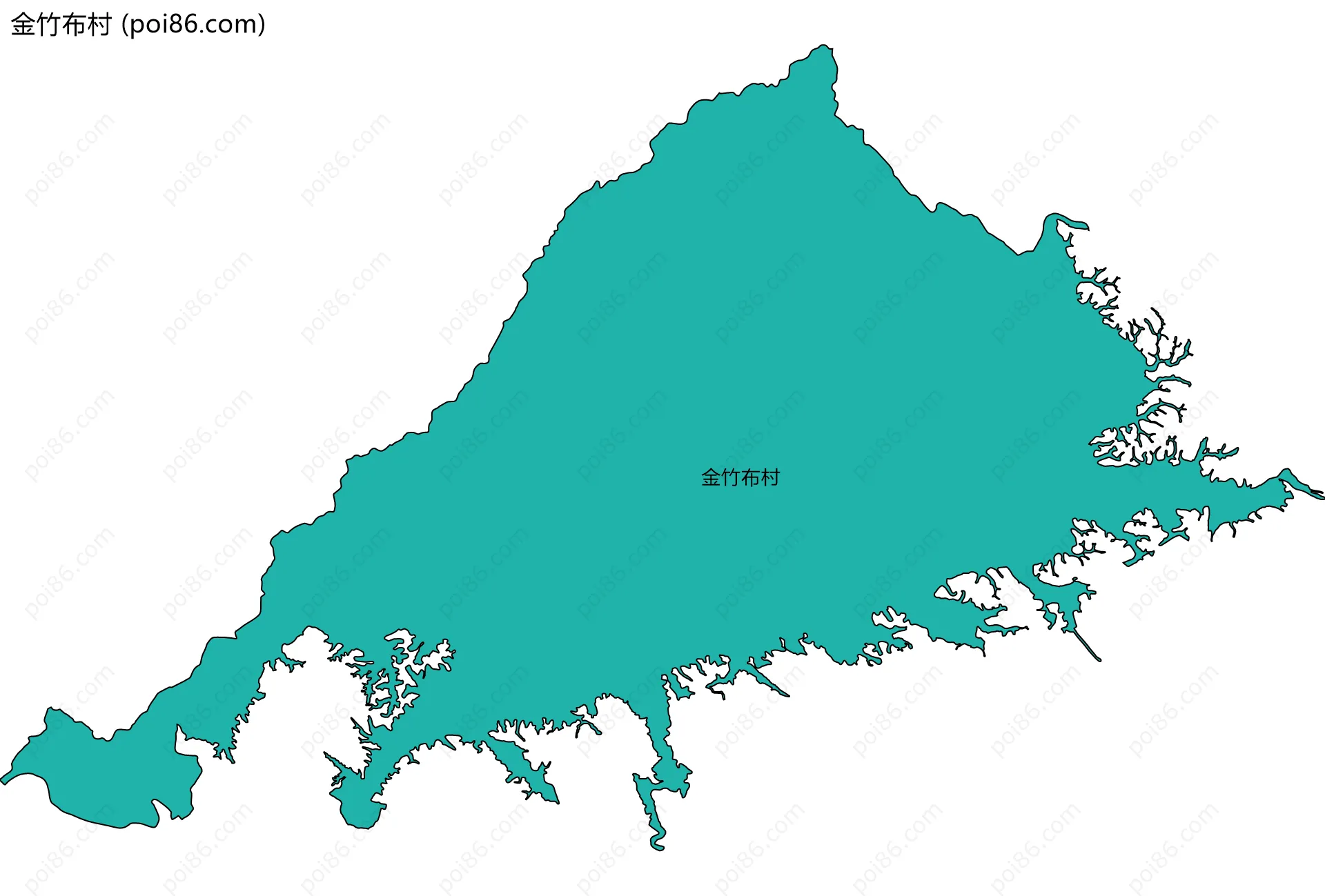 金竹布村边界地图