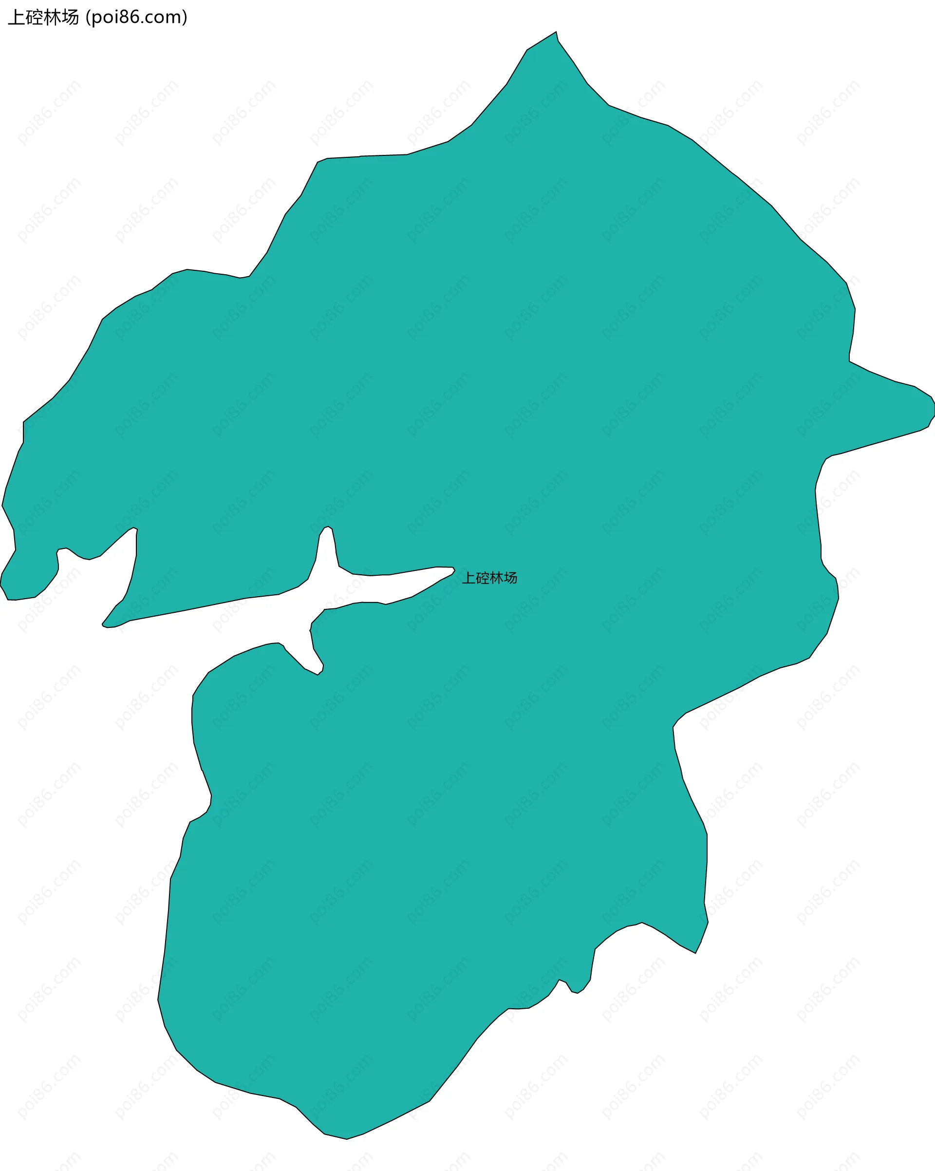 上硿林场边界地图