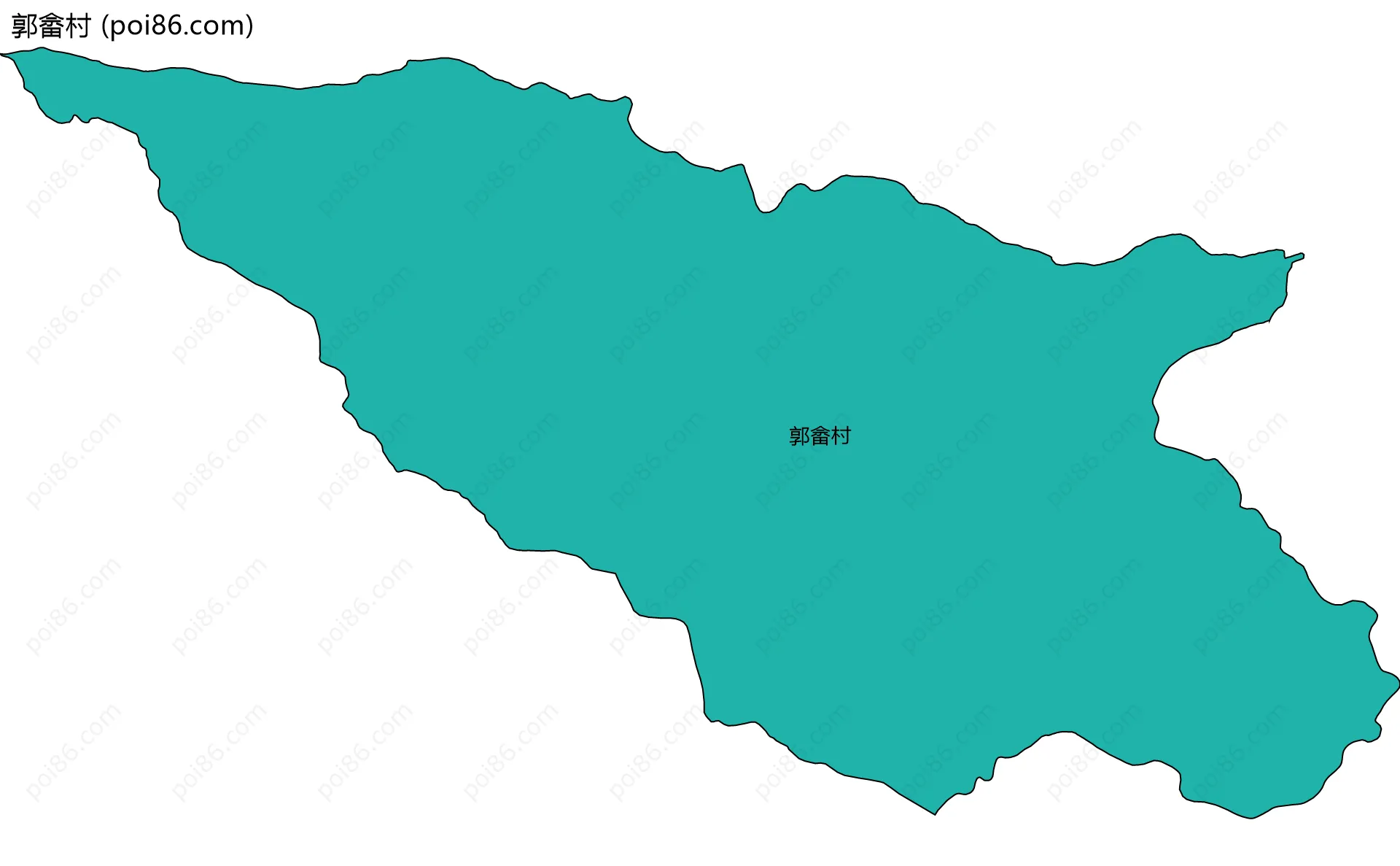 郭畲村边界地图