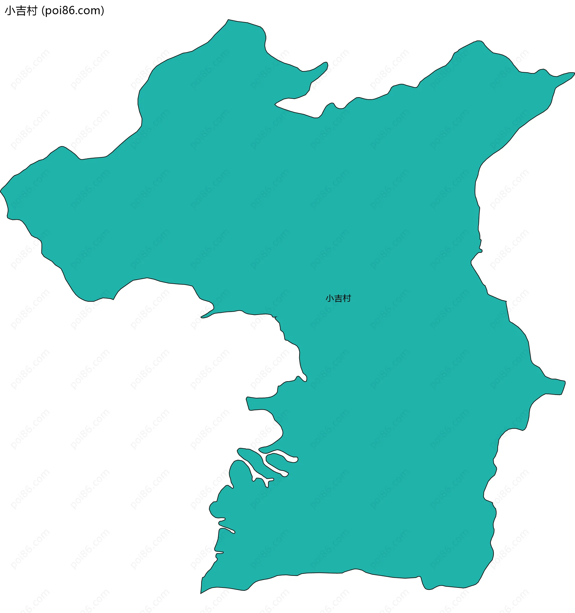 小吉村边界地图