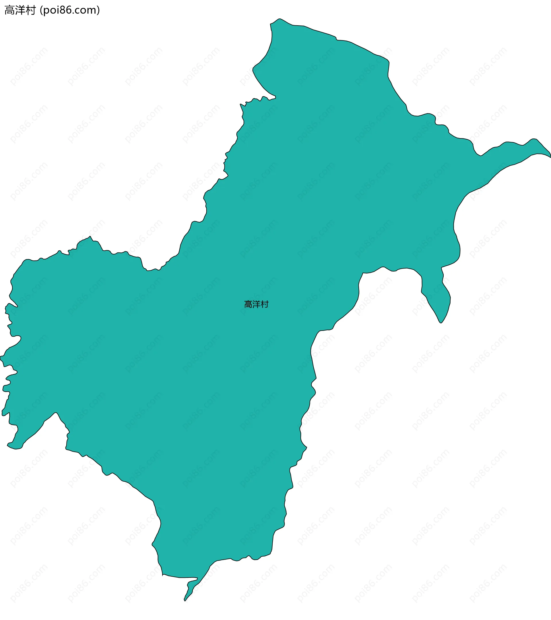 高洋村边界地图