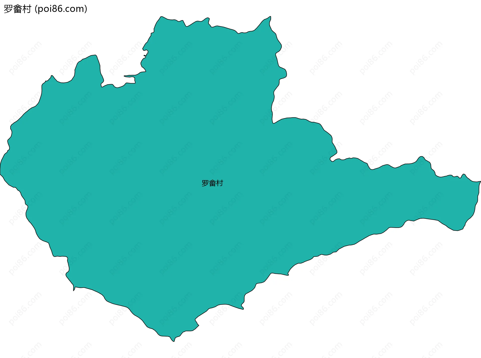 罗畲村边界地图
