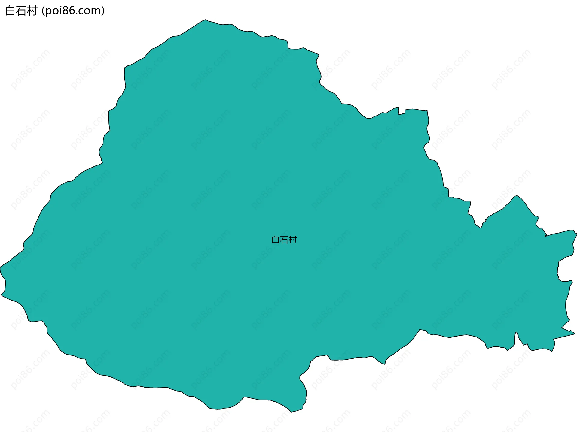 白石村边界地图