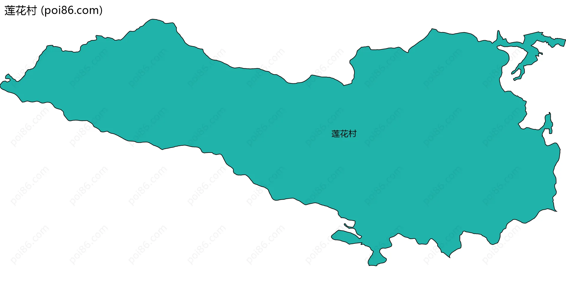 莲花村边界地图